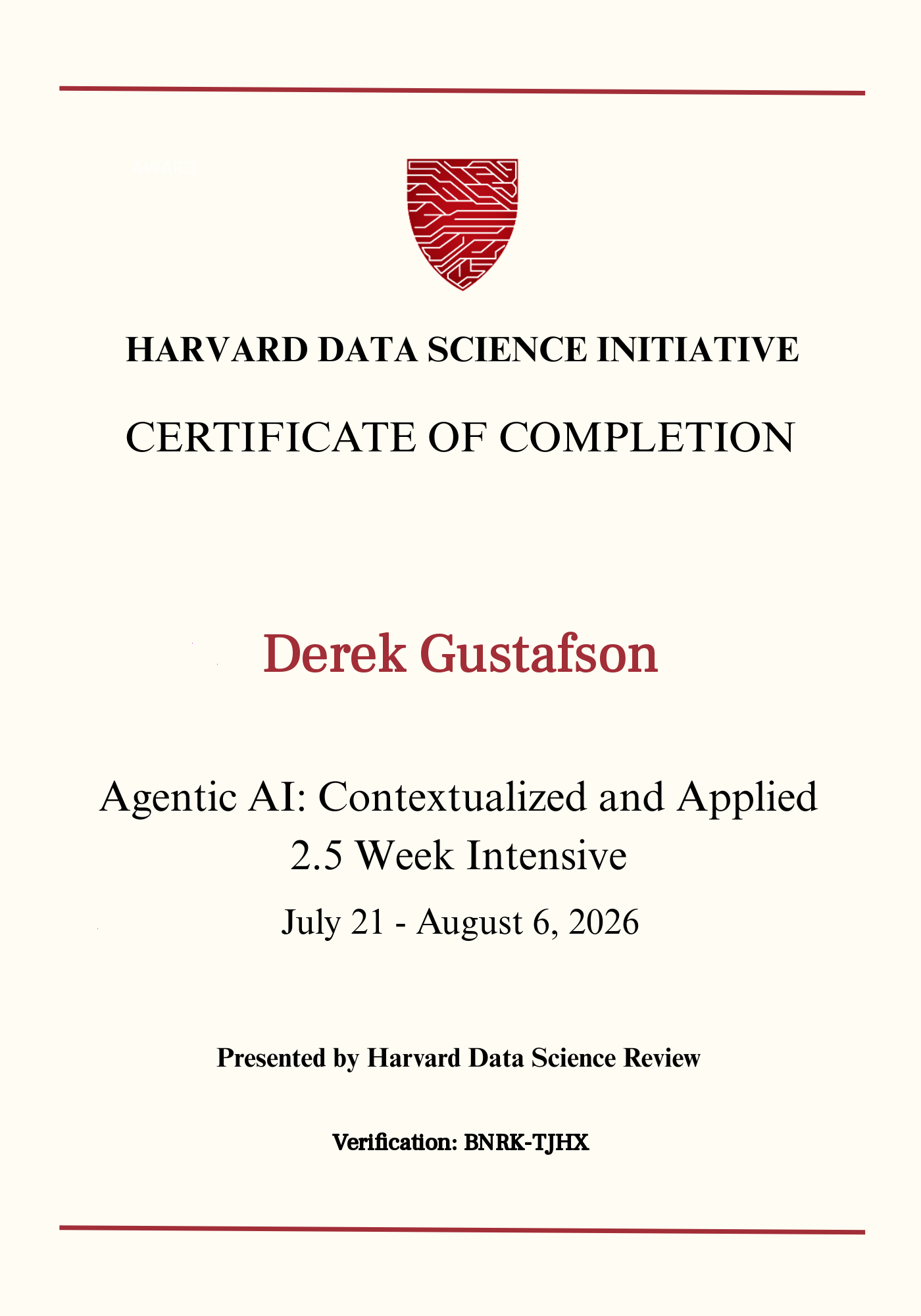 User Certificate