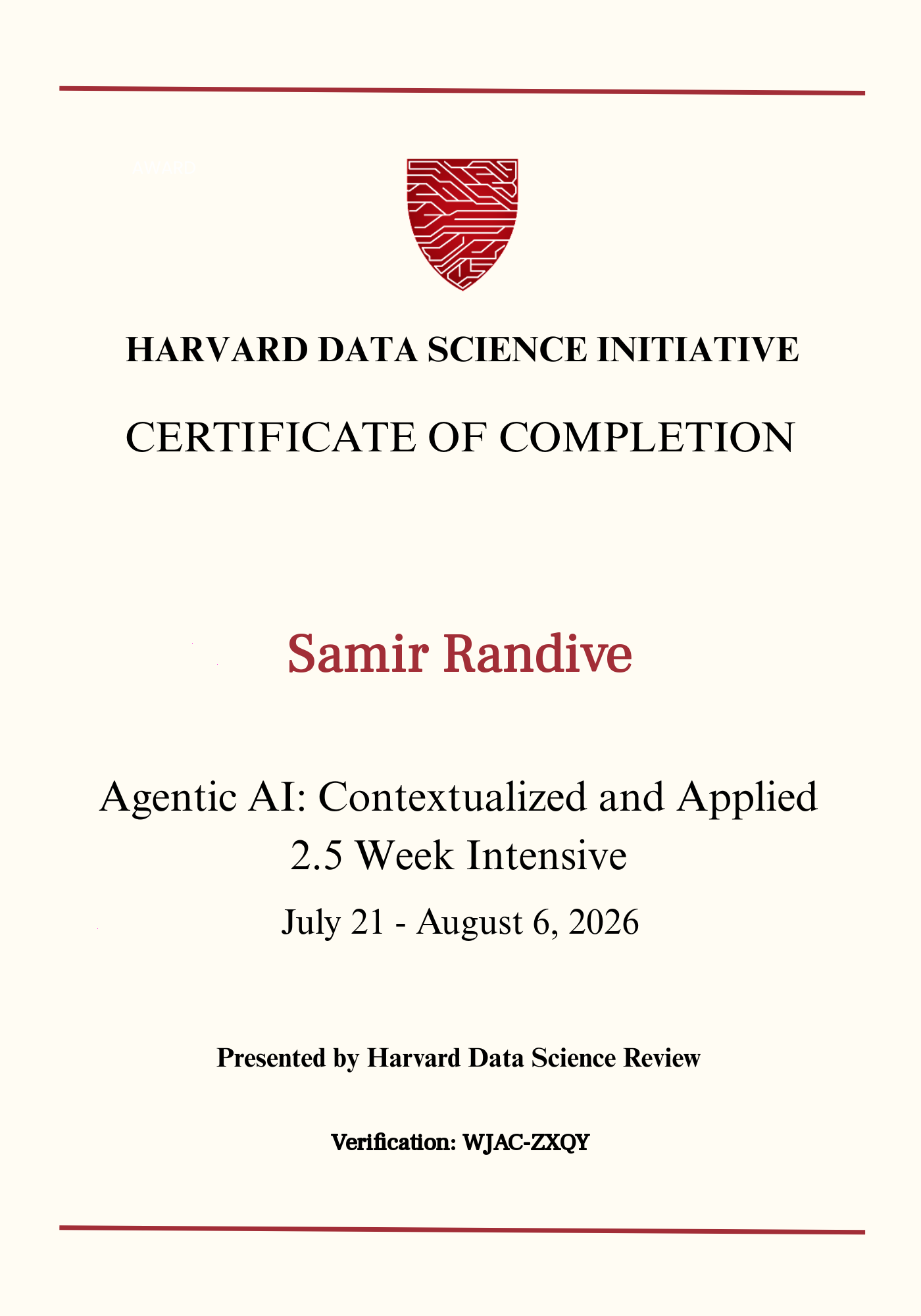 User Certificate