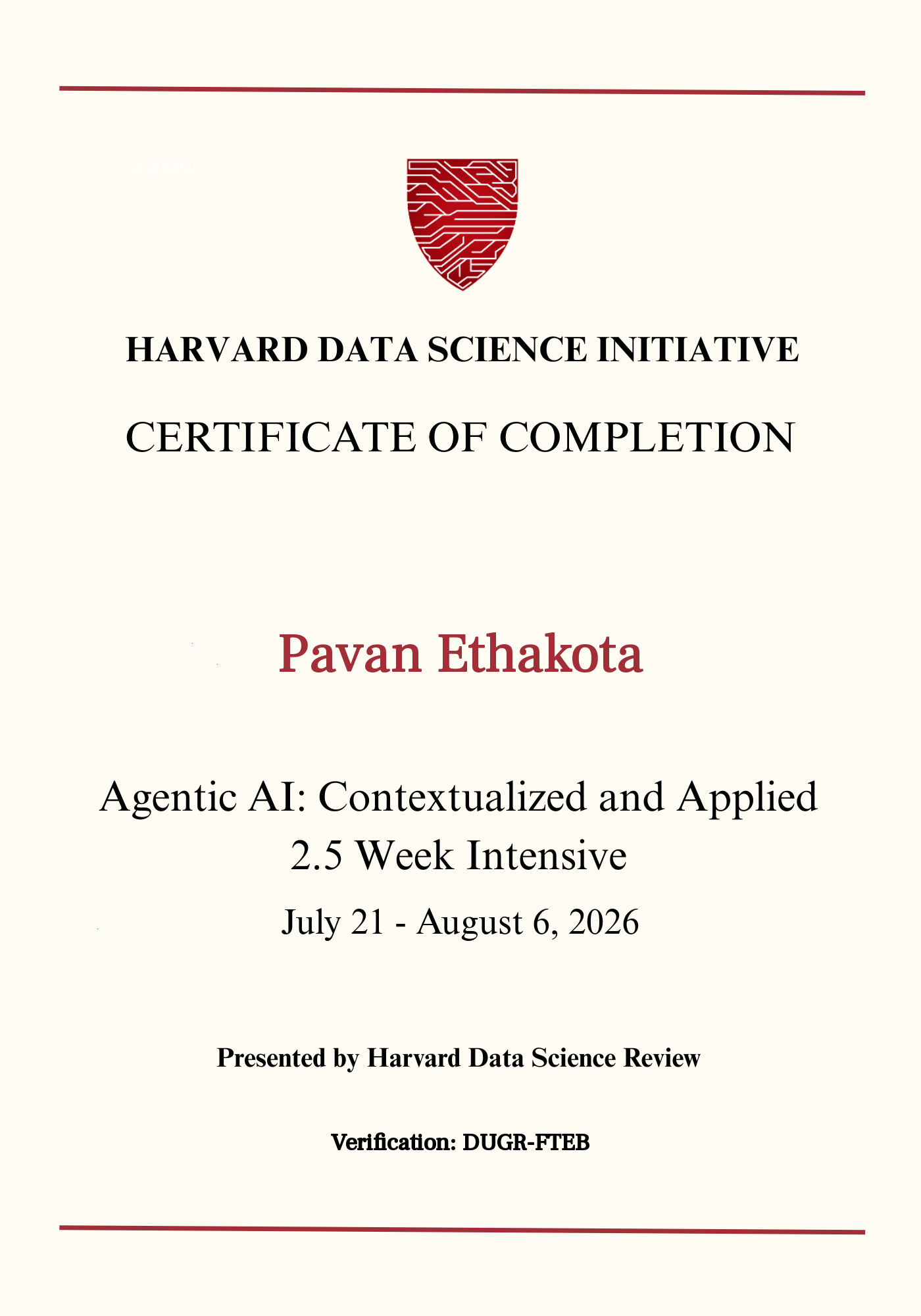 User Certificate