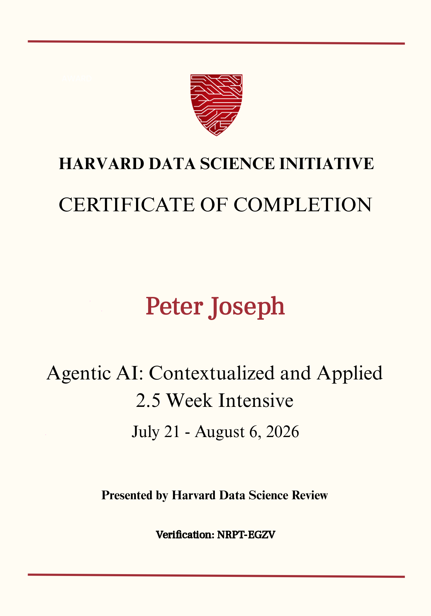 User Certificate