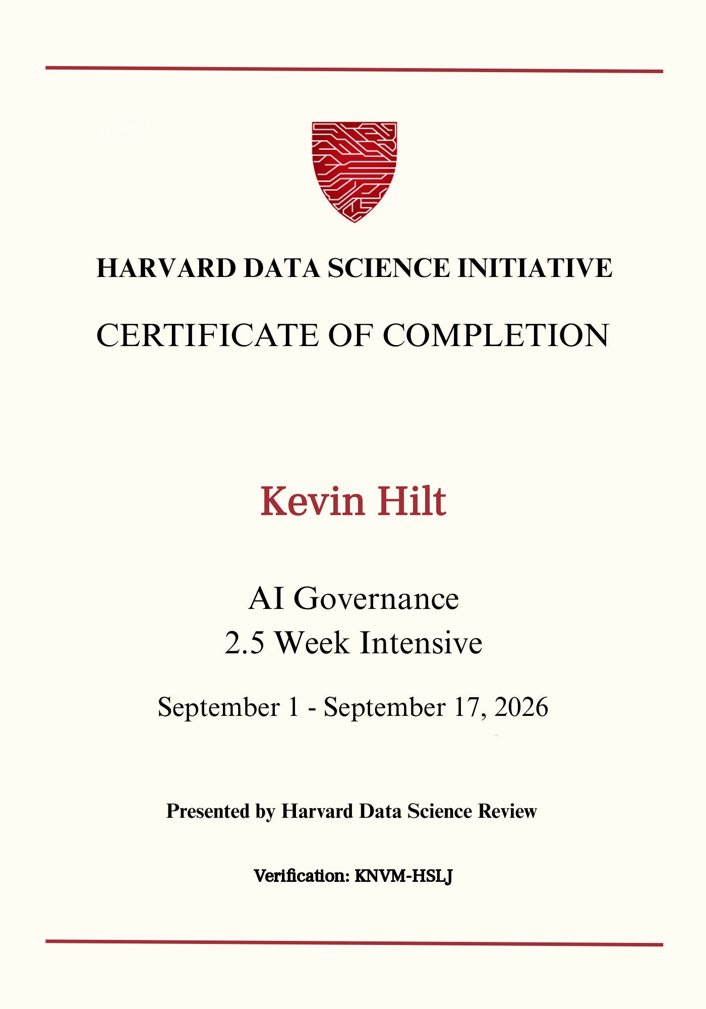 User Certificate