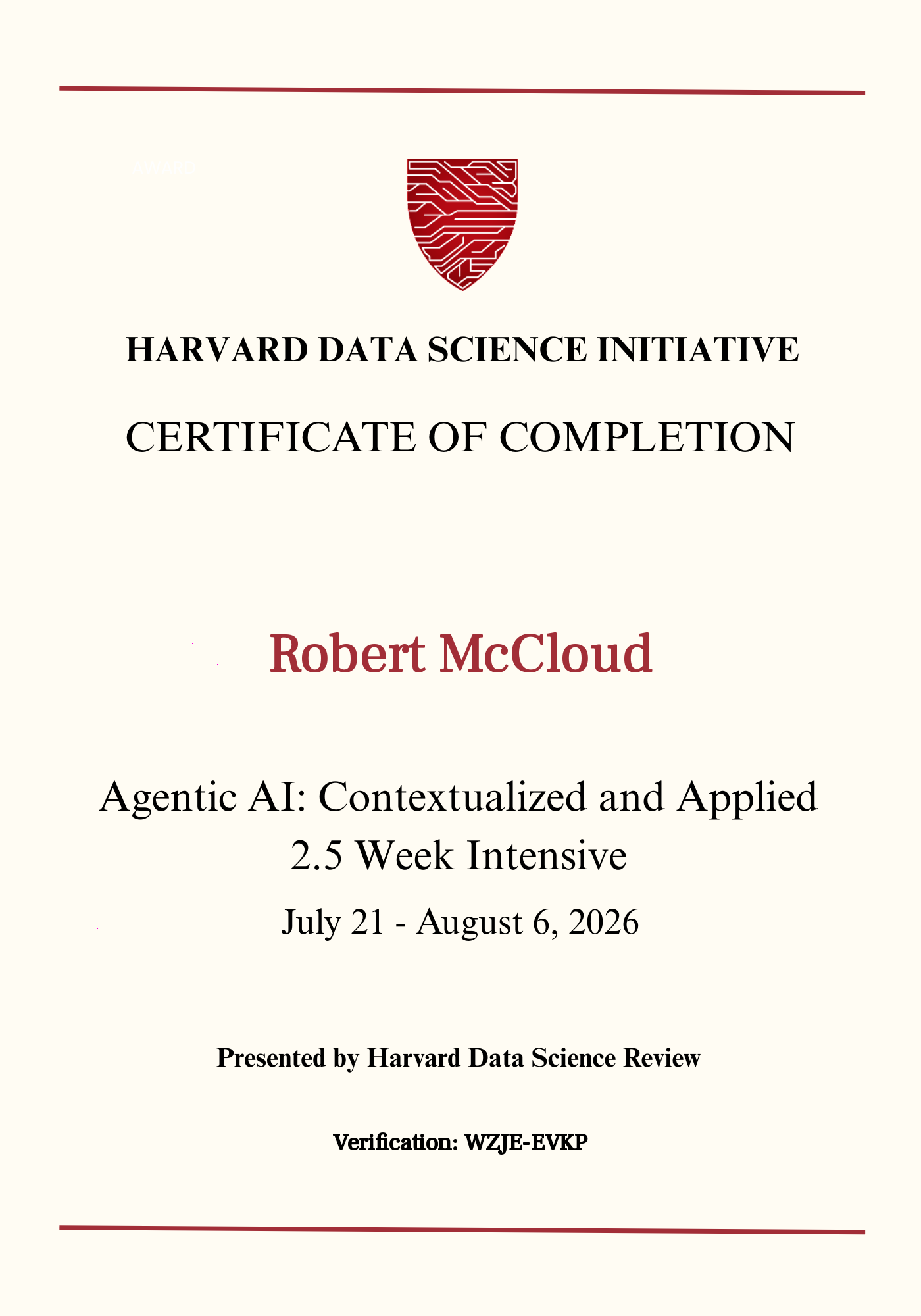 User Certificate