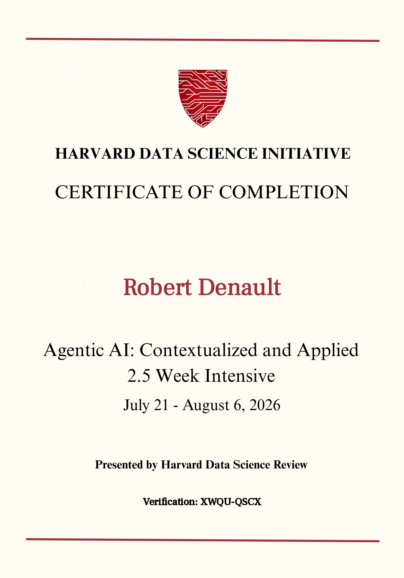 User Certificate
