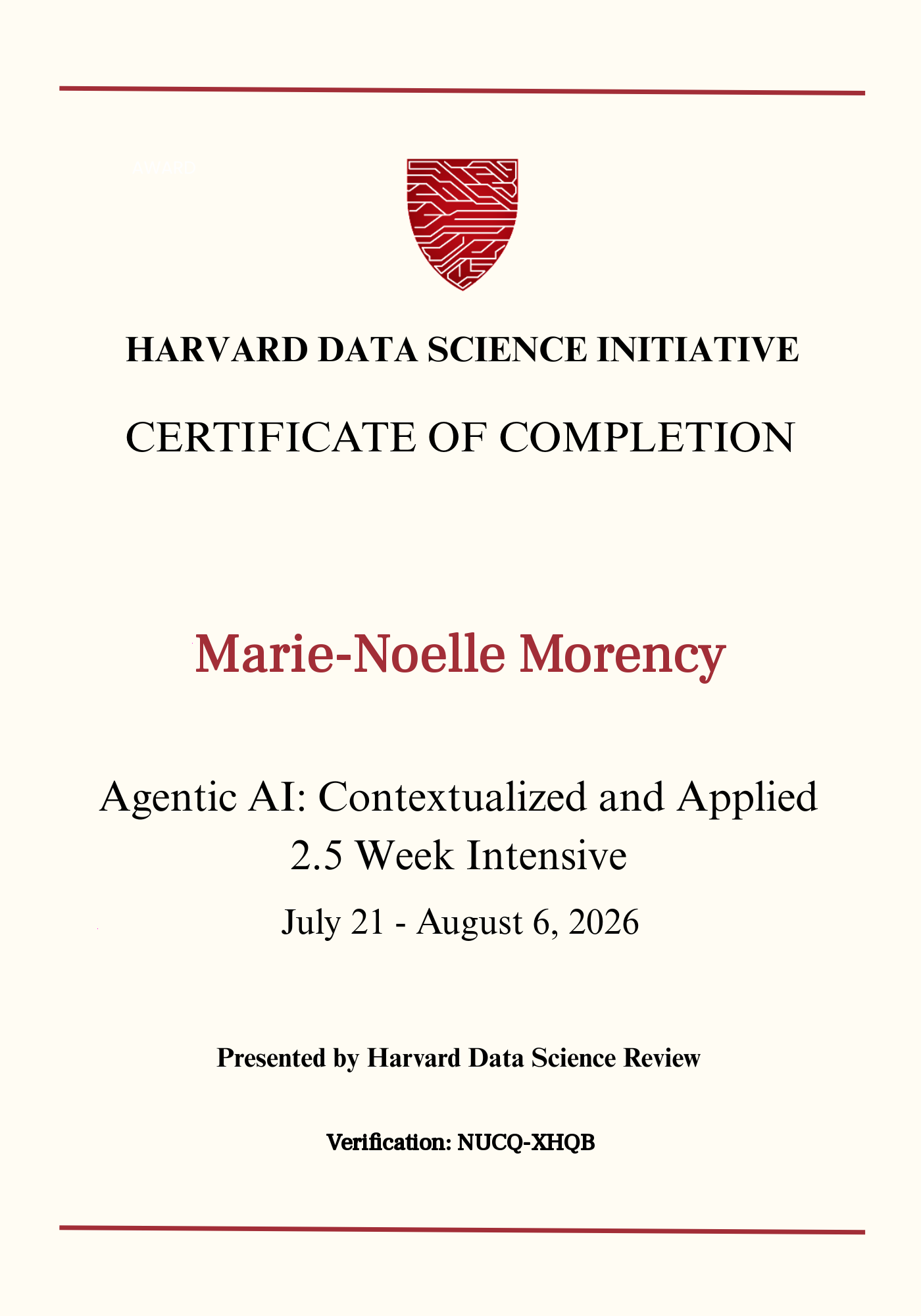 User Certificate
