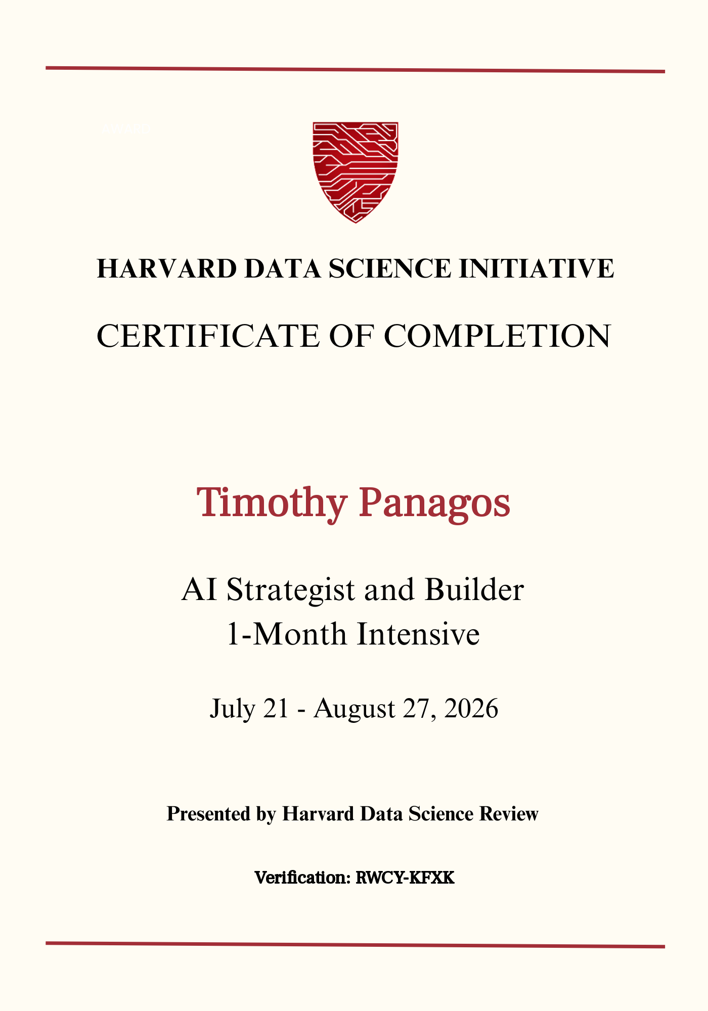 User Certificate