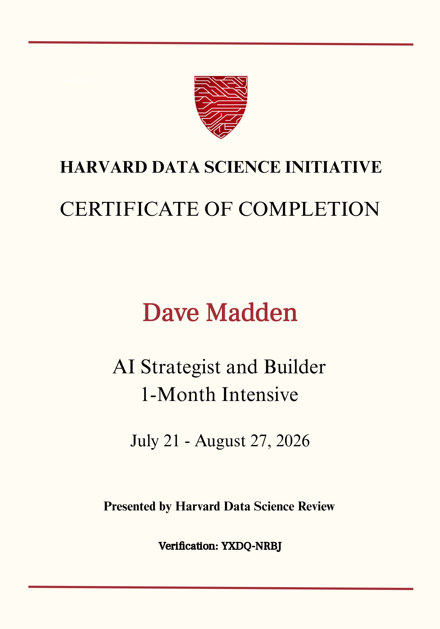 User Certificate