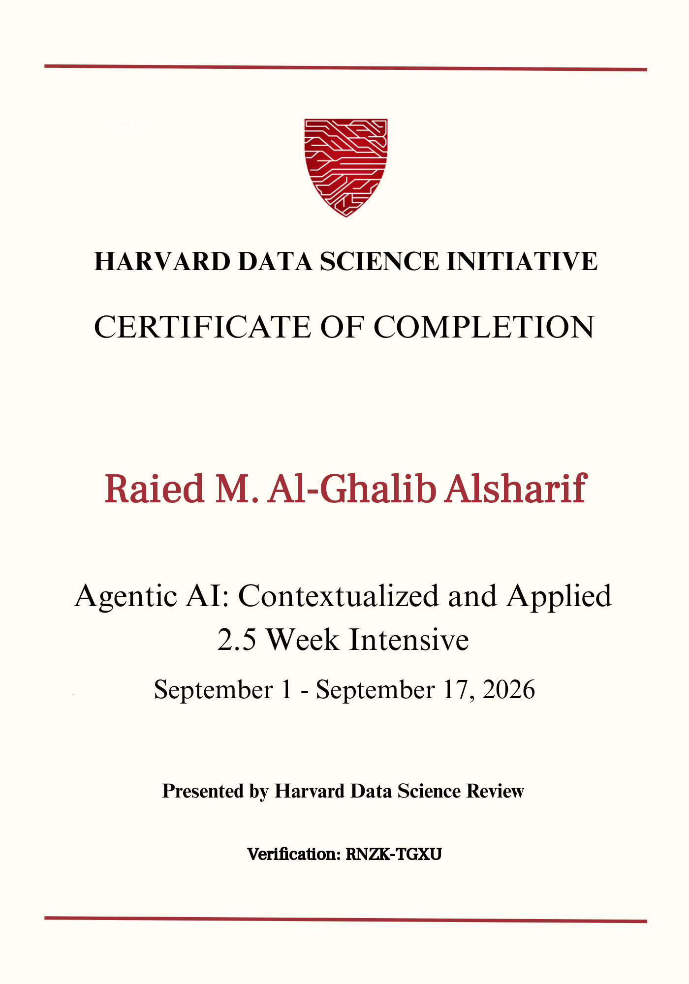 User Certificate
