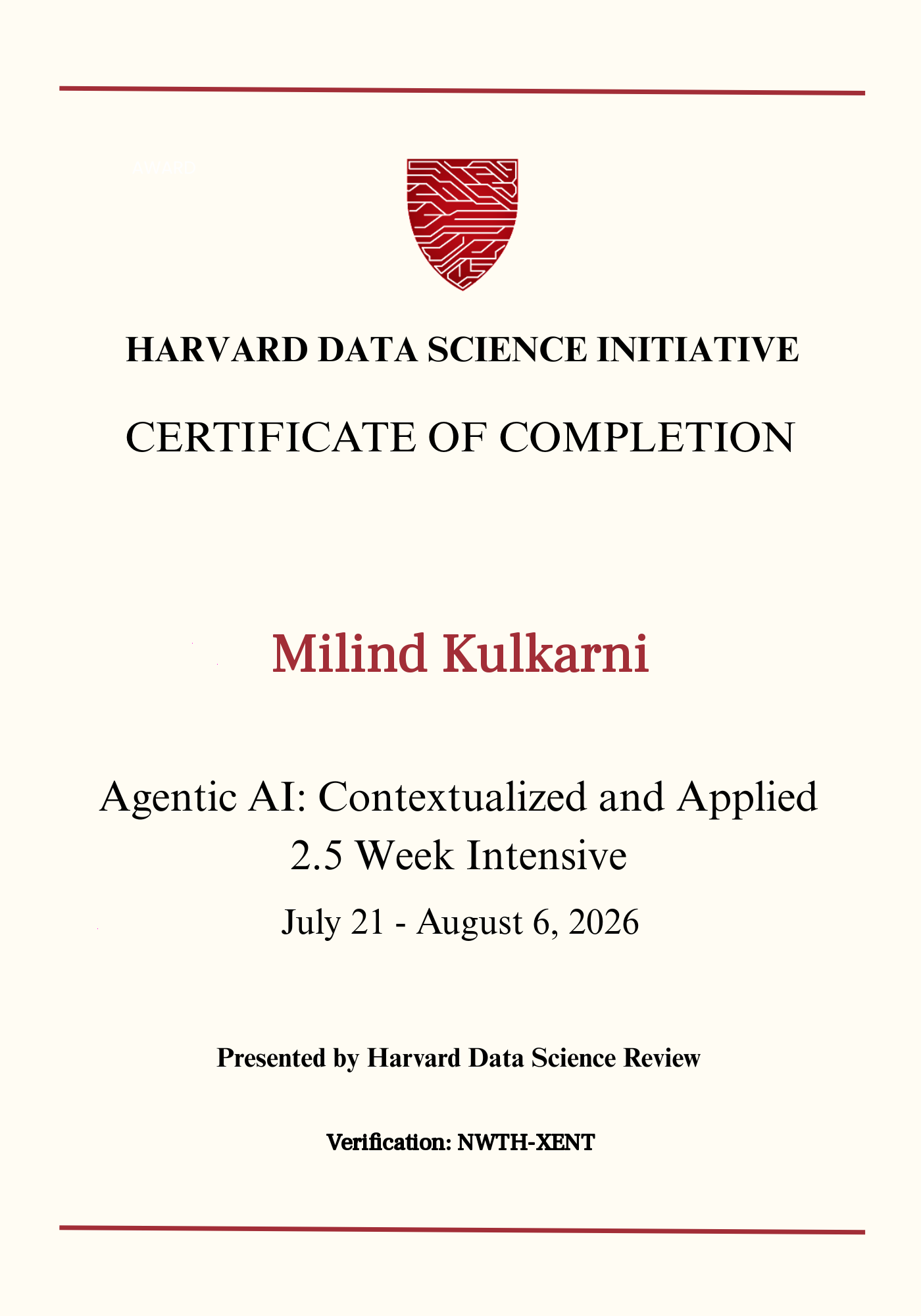User Certificate