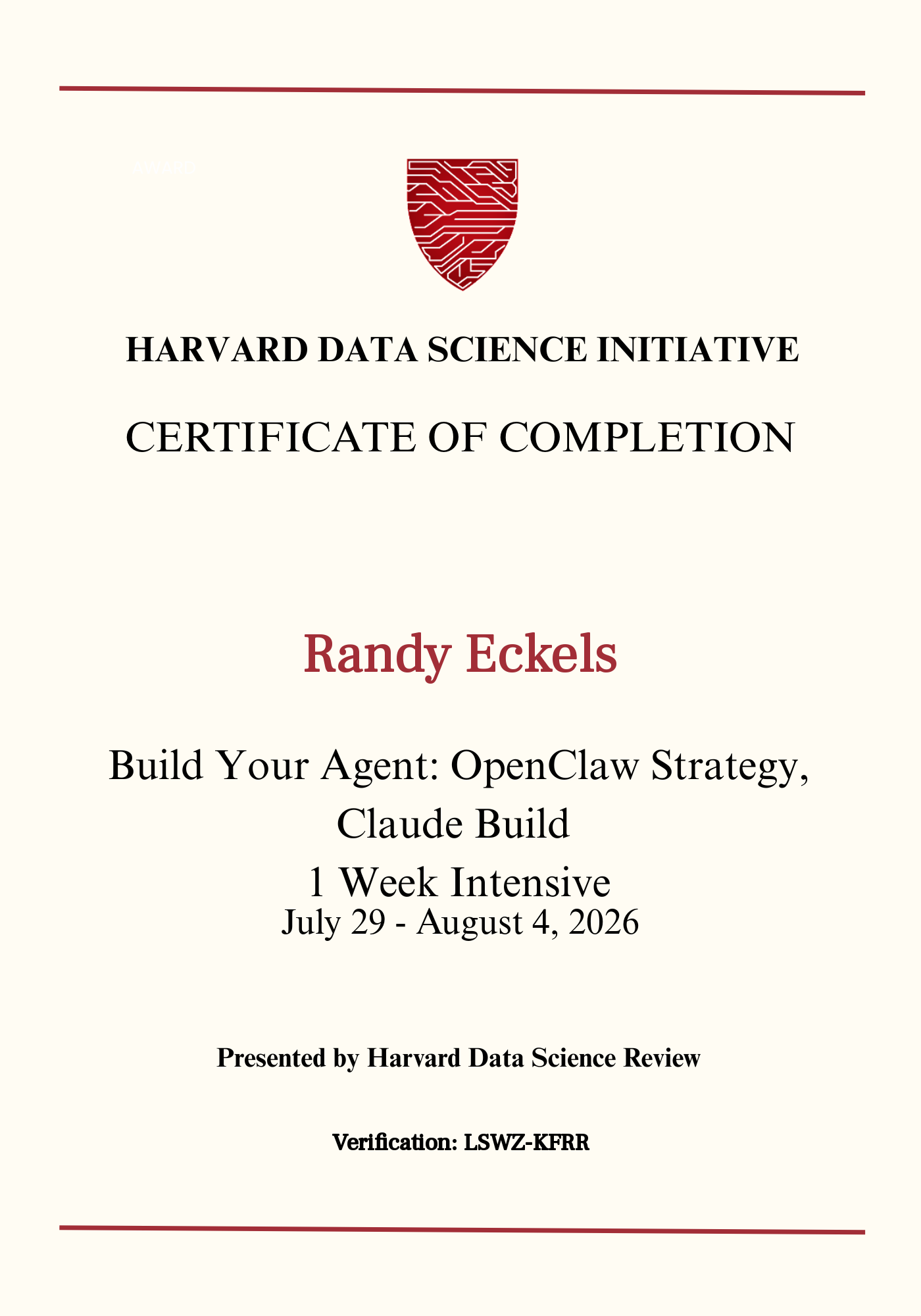 User Certificate