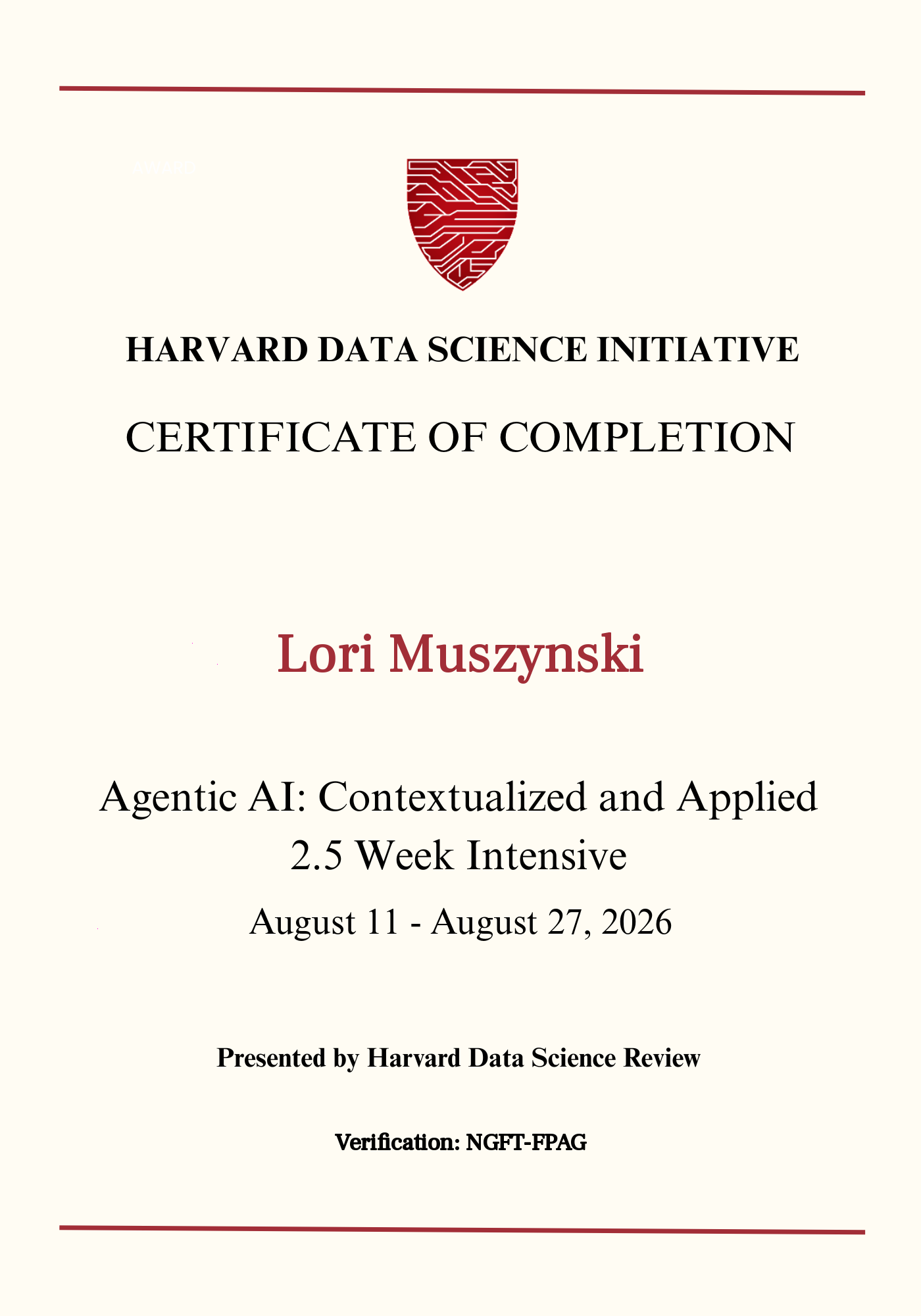 User Certificate