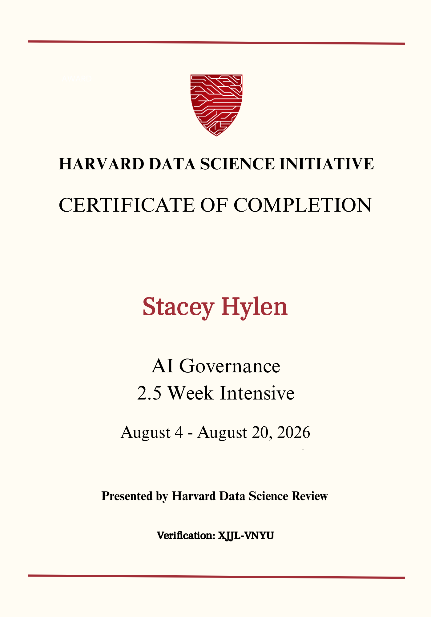 User Certificate