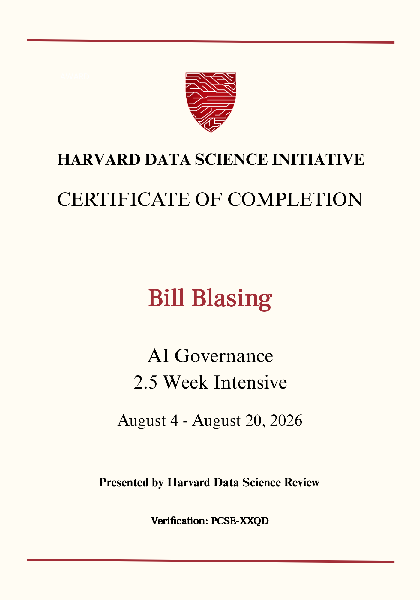 User Certificate