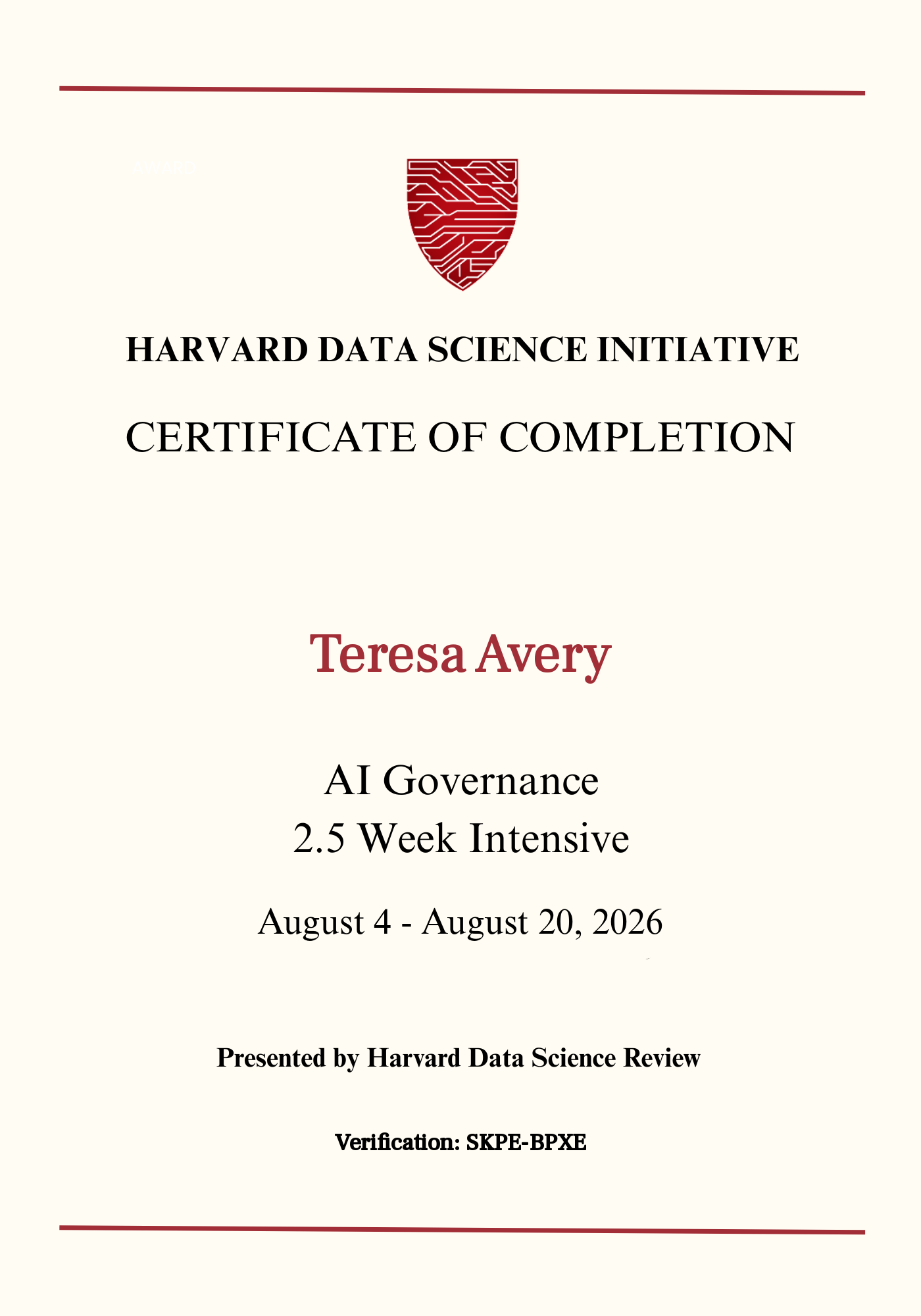 User Certificate