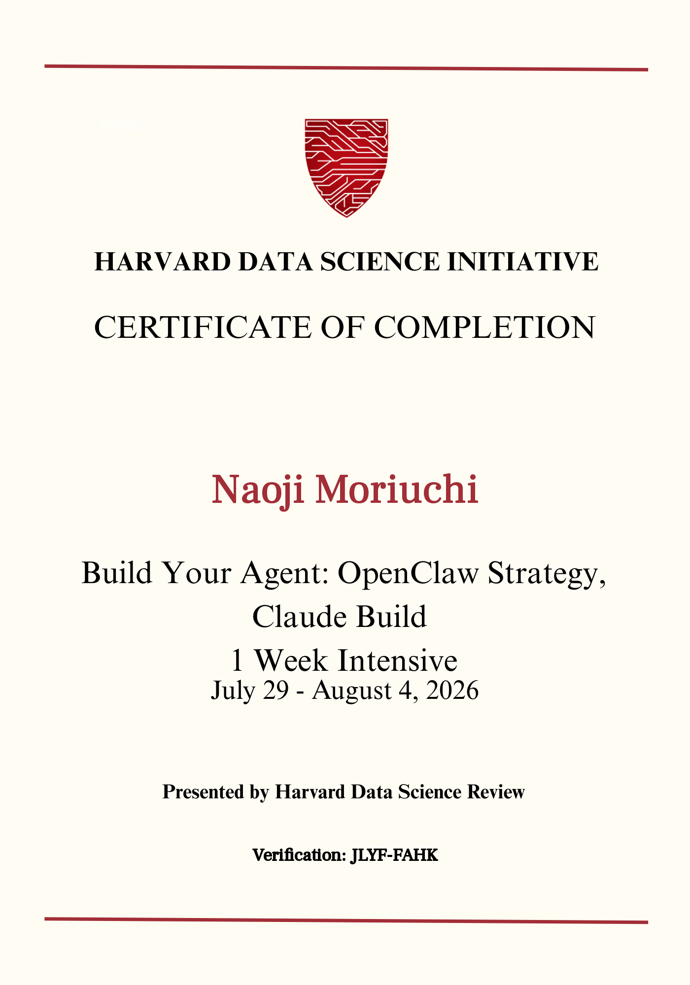 User Certificate