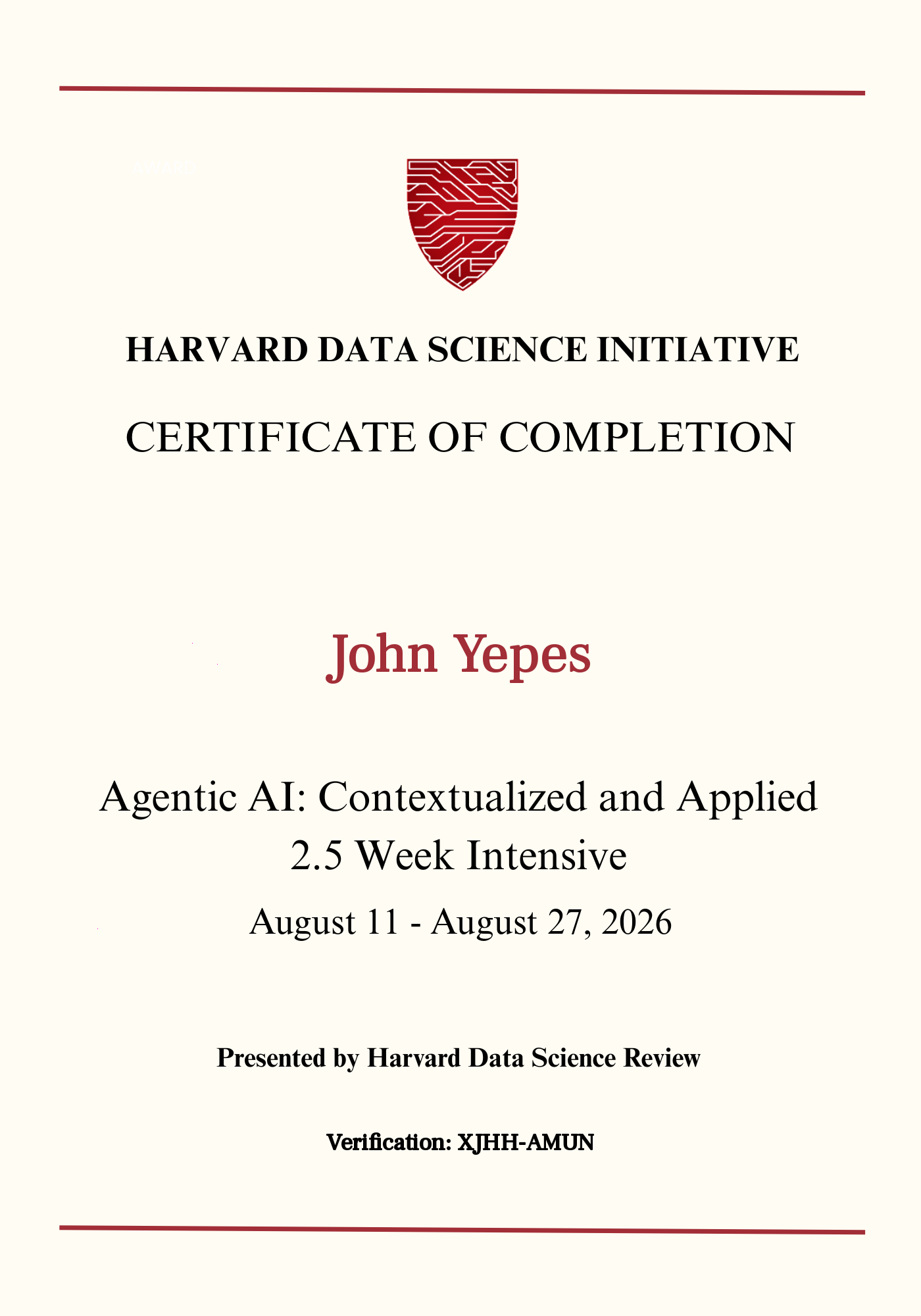 User Certificate