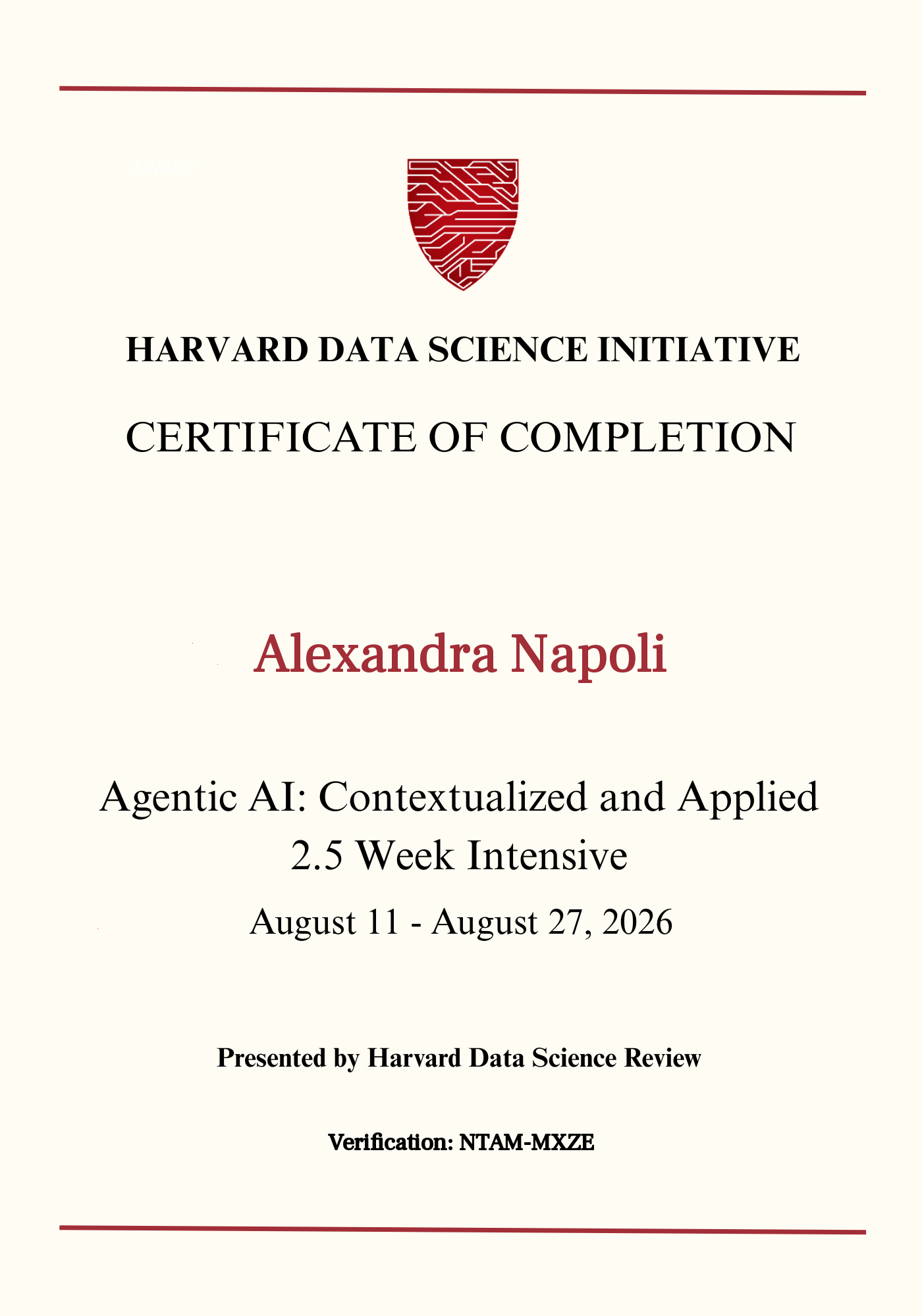 User Certificate