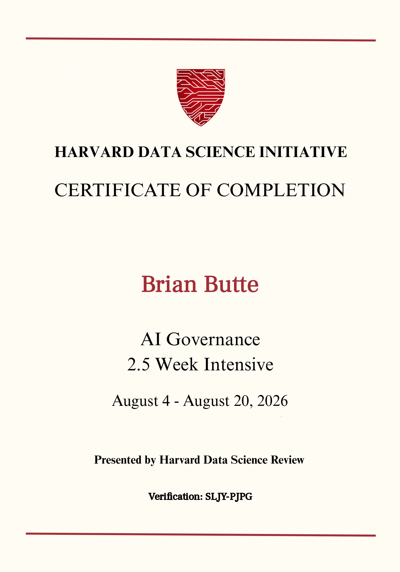 User Certificate