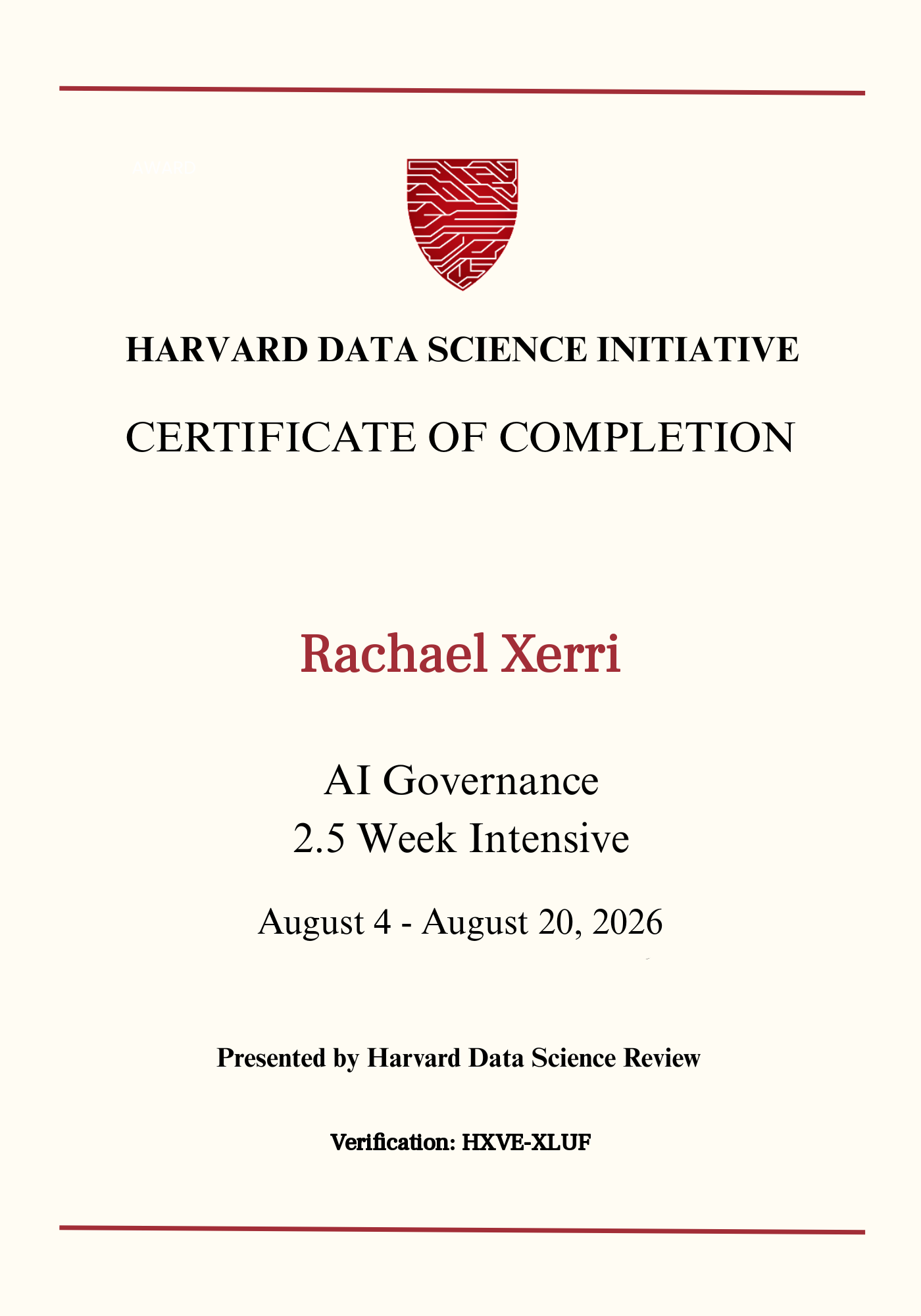 User Certificate