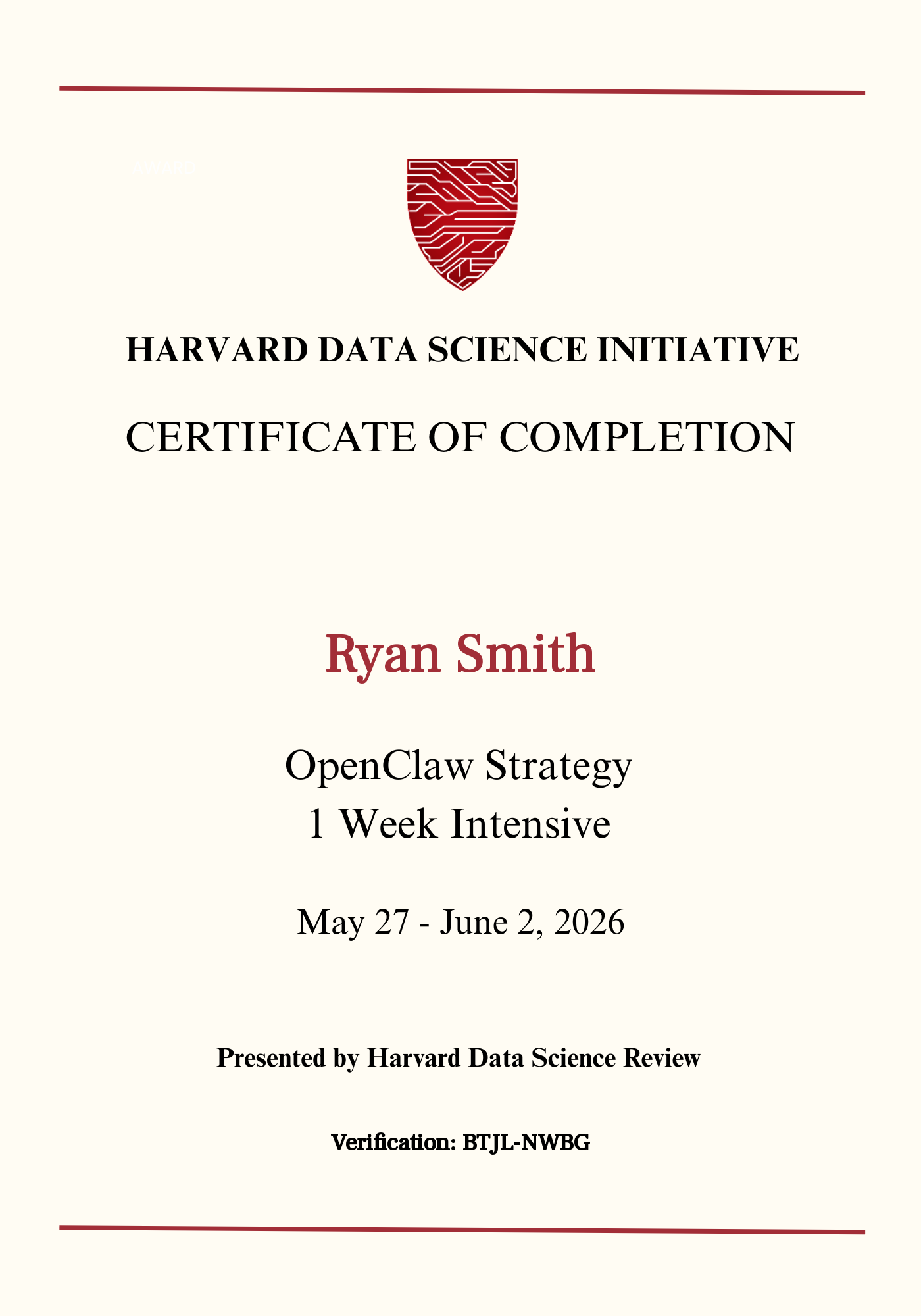 User Certificate