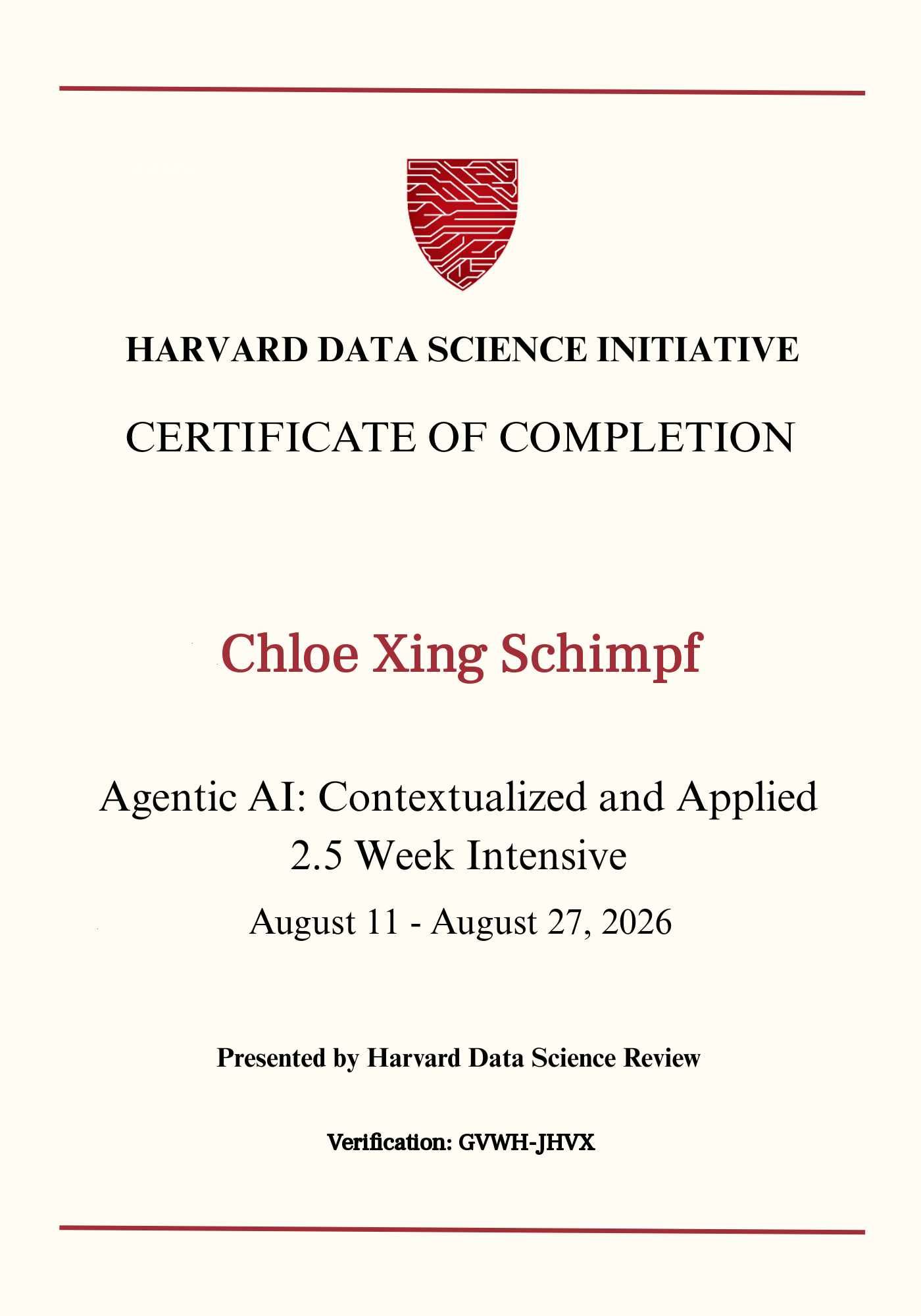 User Certificate