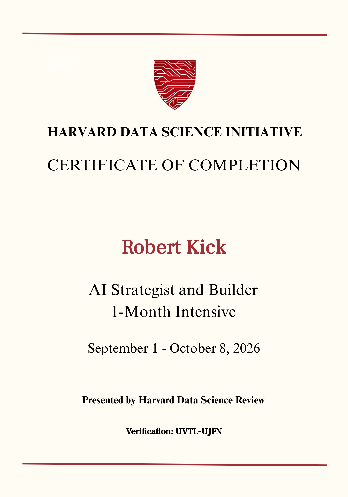 User Certificate