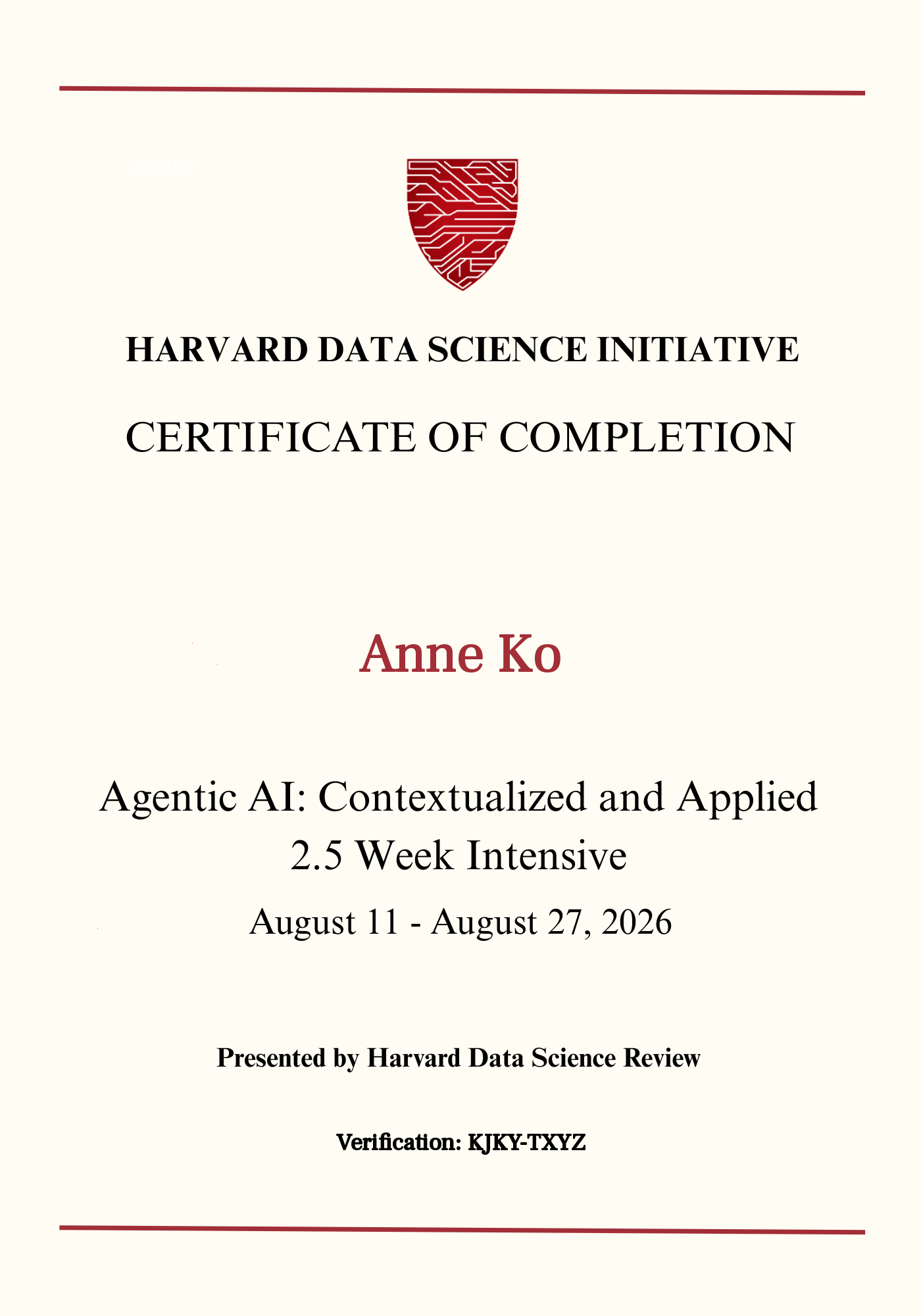 User Certificate