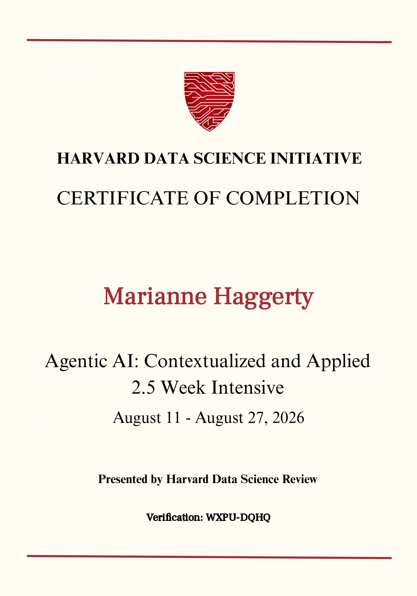 User Certificate