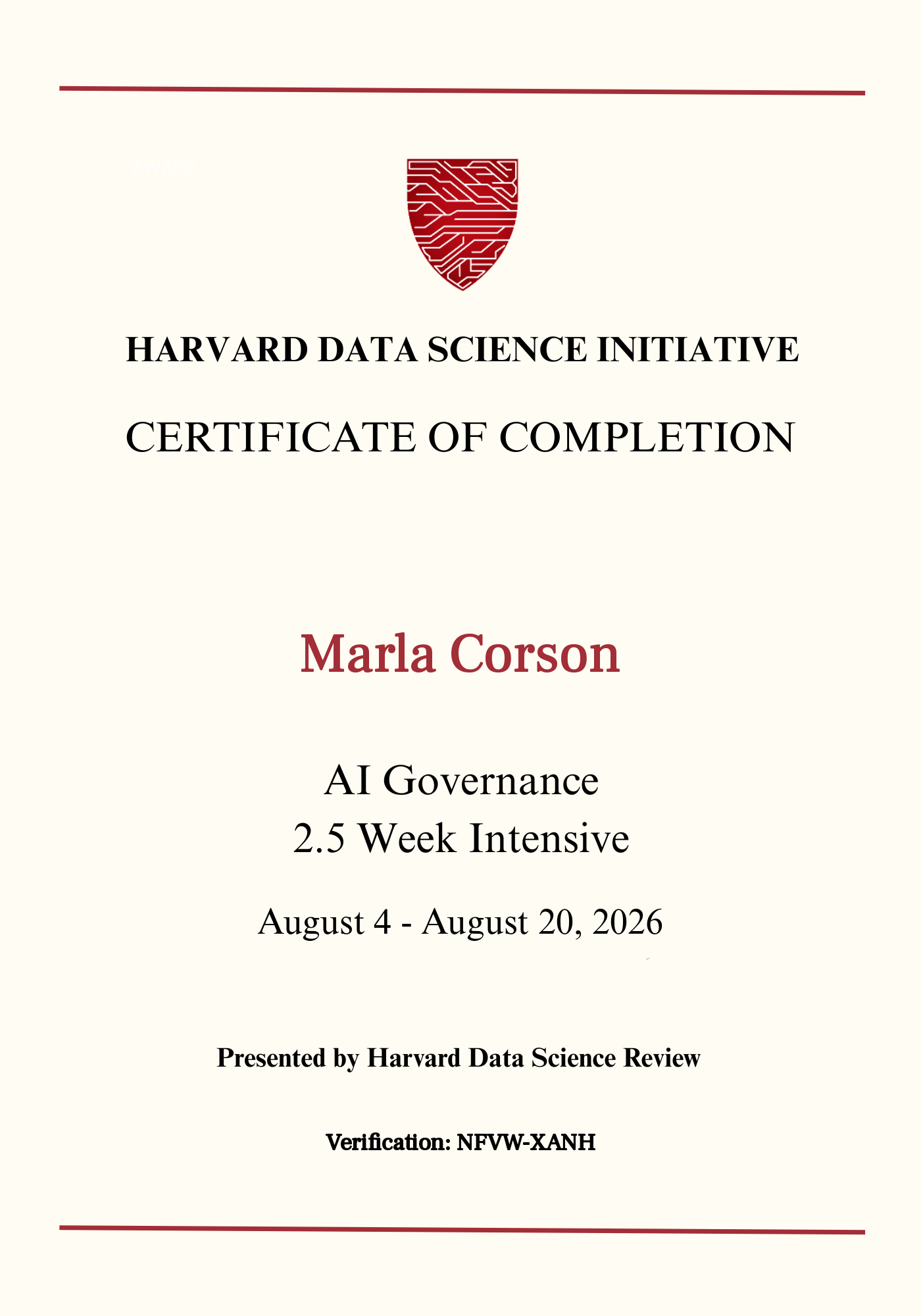 User Certificate