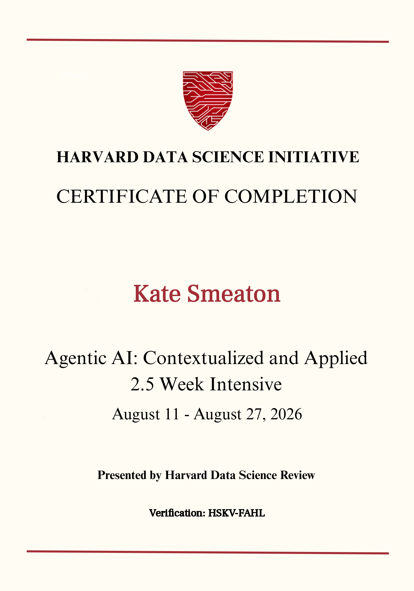 User Certificate