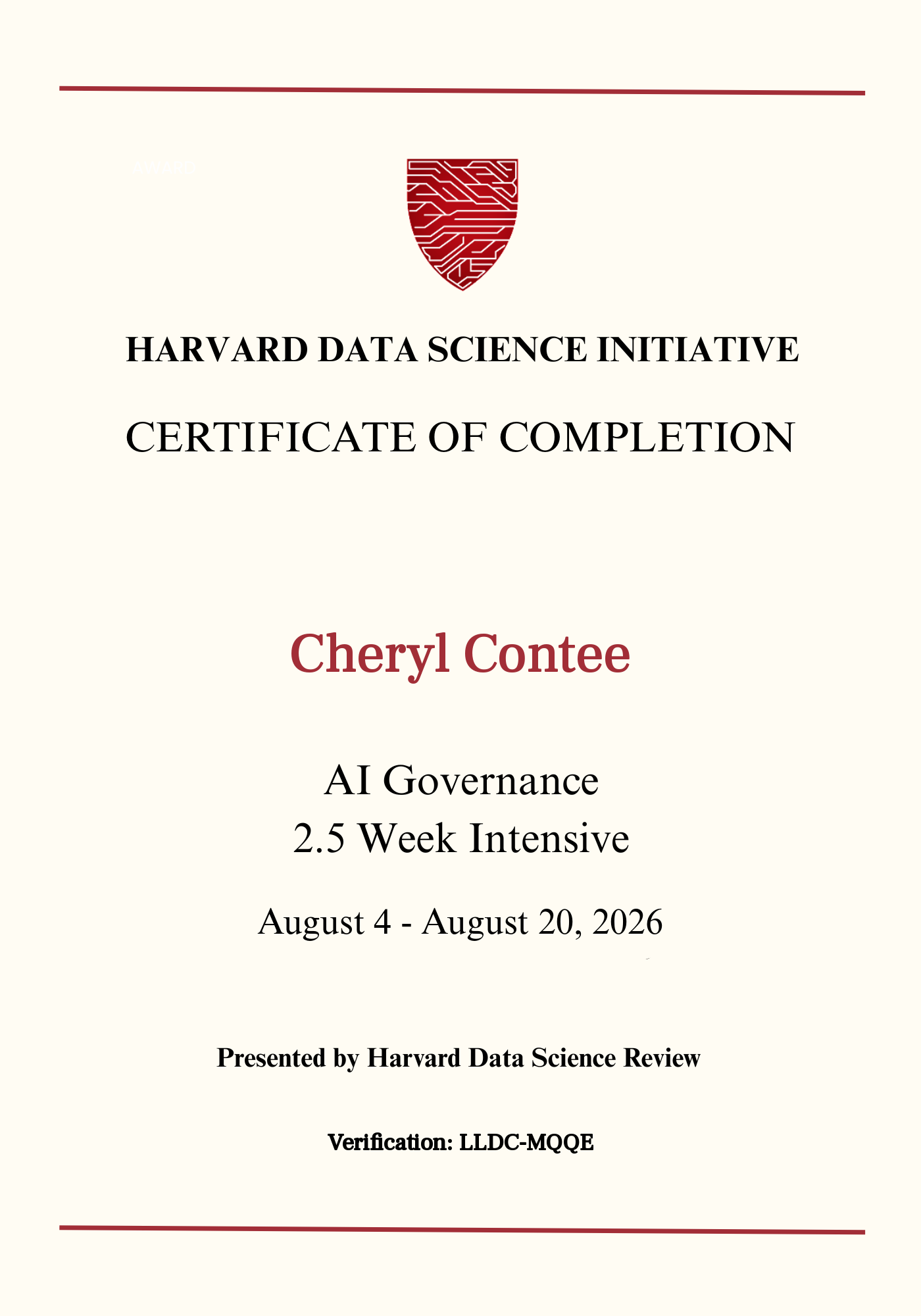 User Certificate