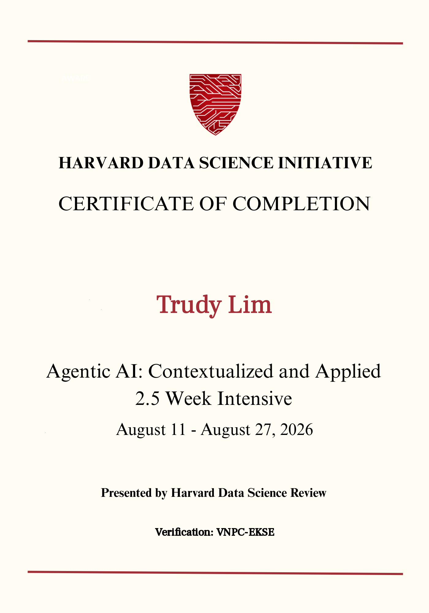 User Certificate