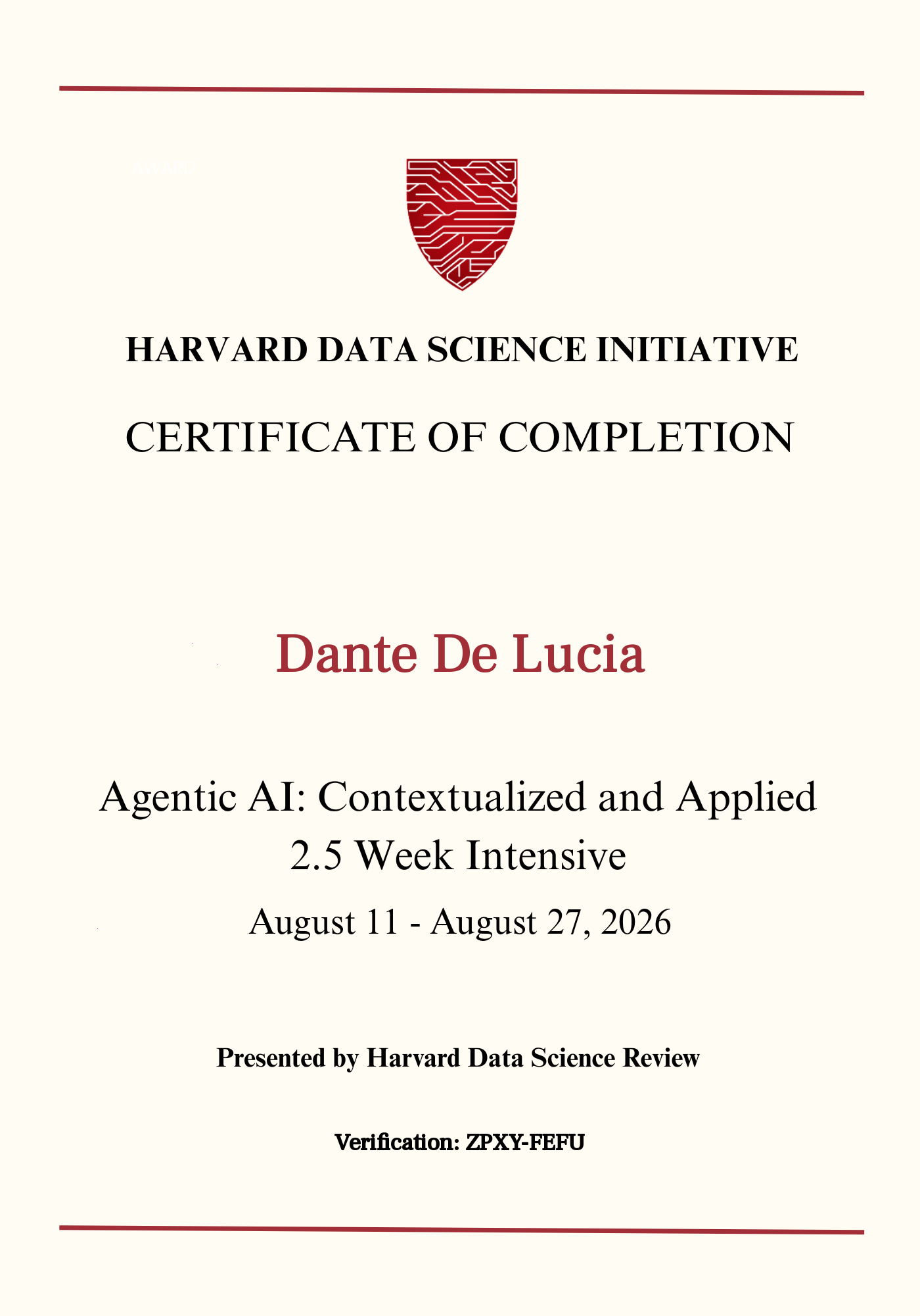 User Certificate