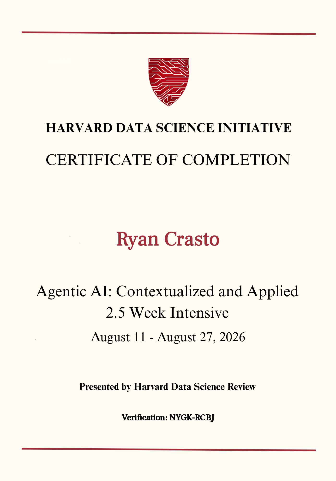 User Certificate