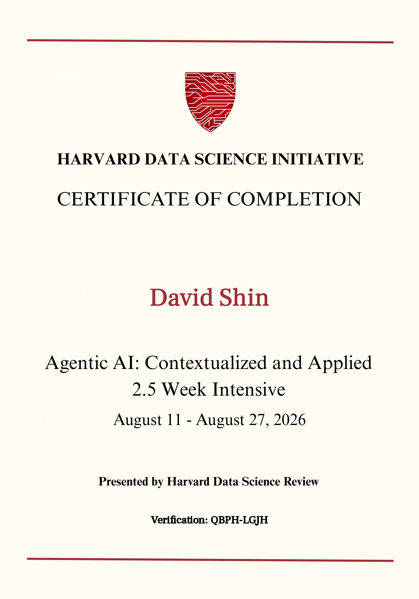 User Certificate