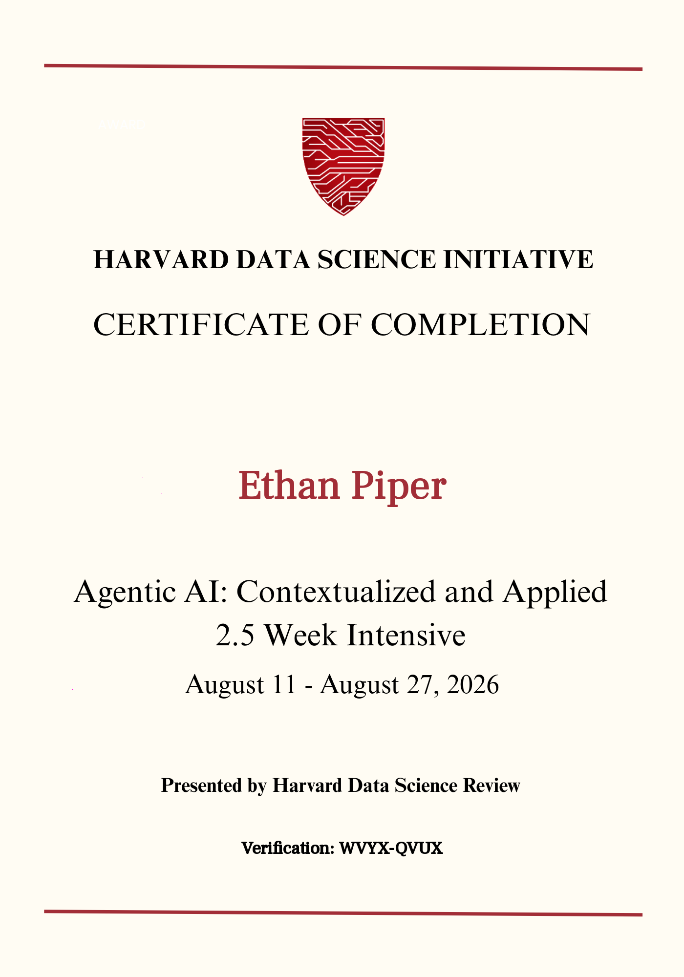 User Certificate