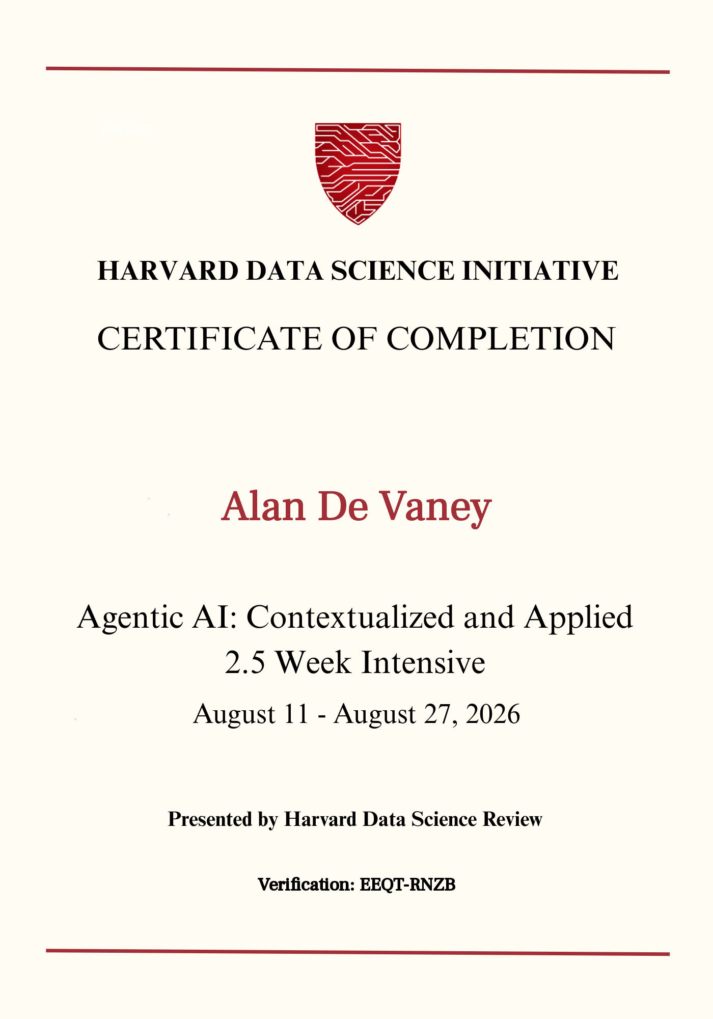 User Certificate