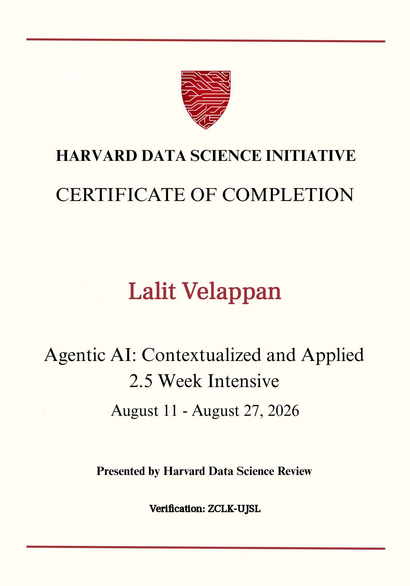 User Certificate