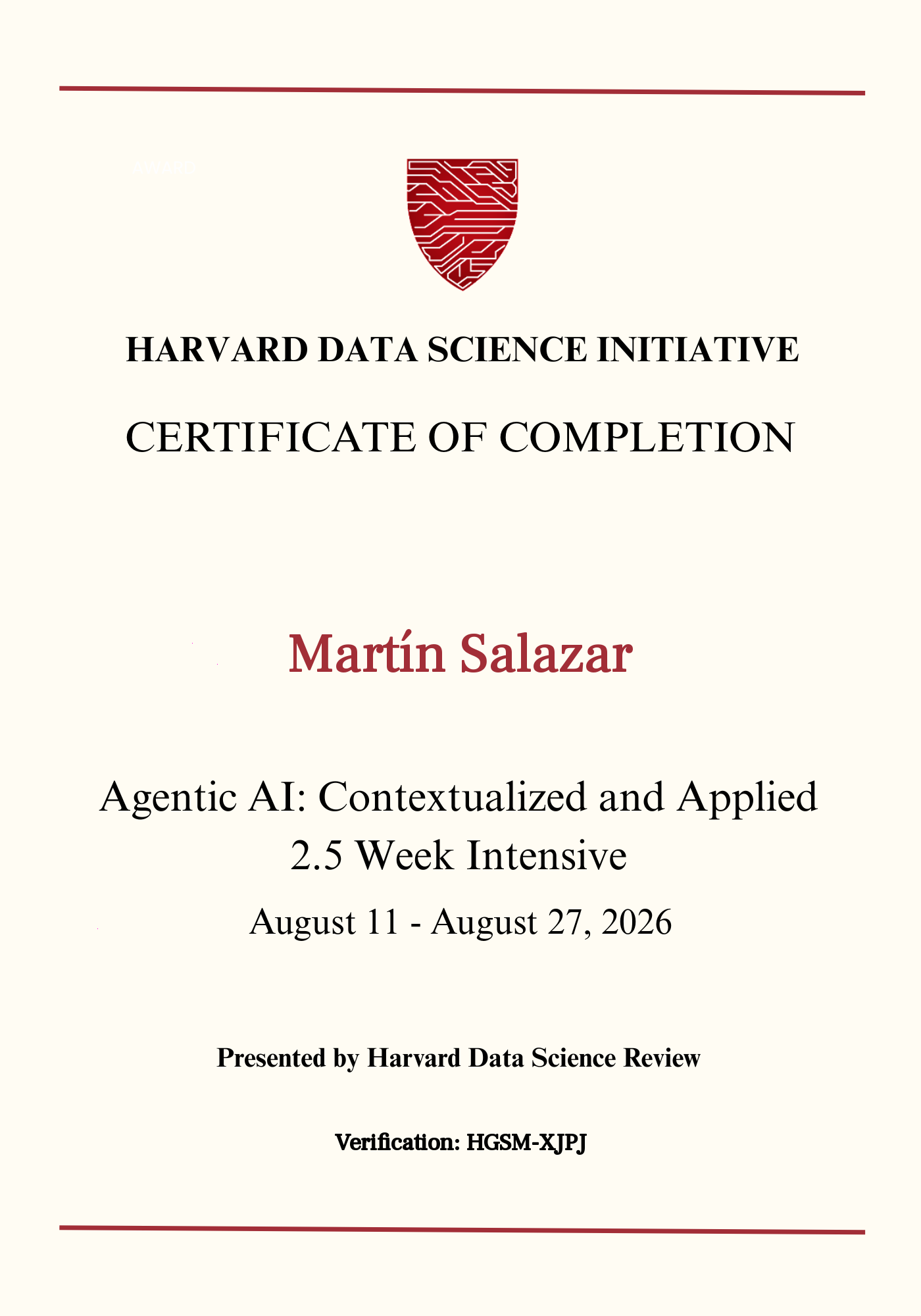 User Certificate