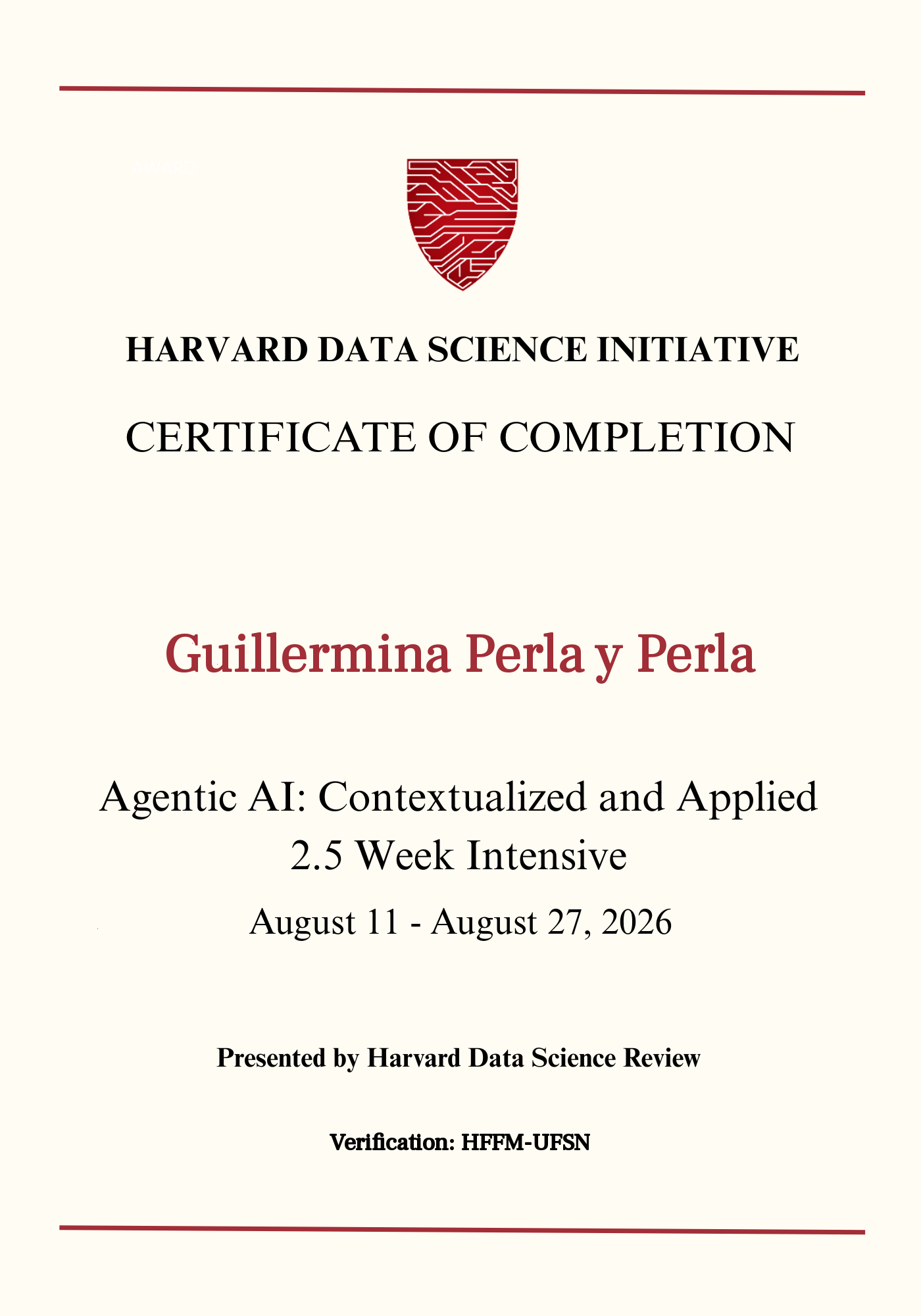 User Certificate