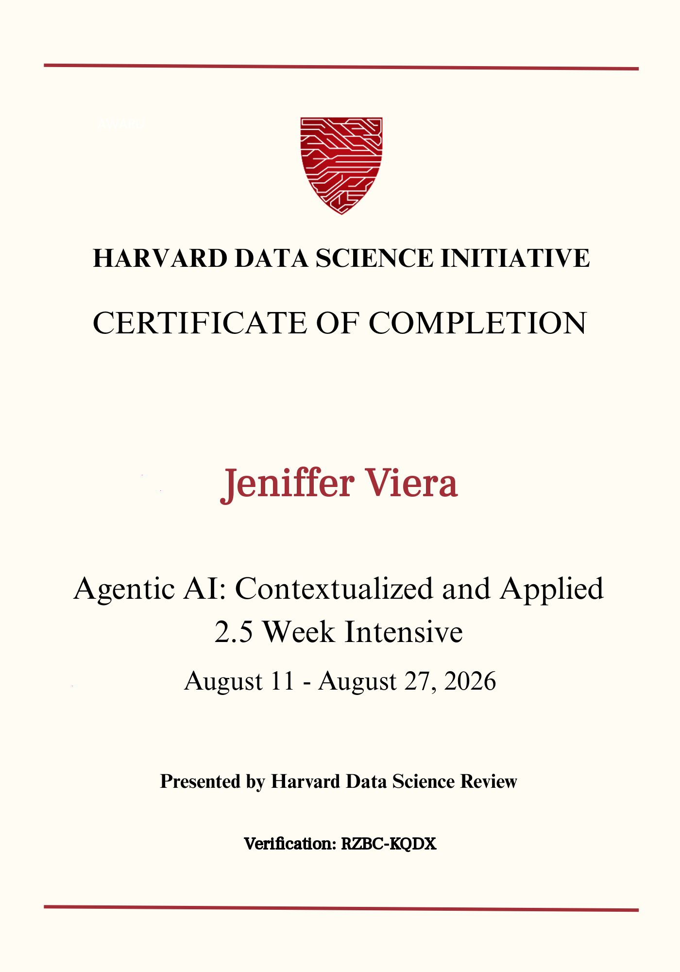 User Certificate