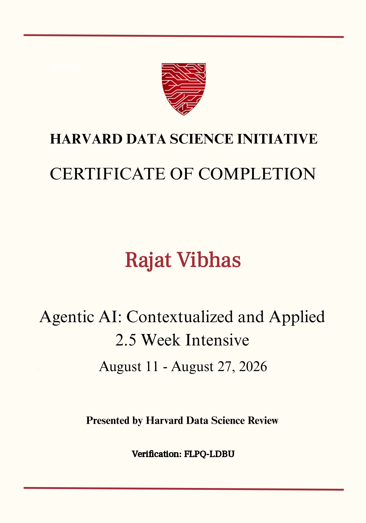 User Certificate