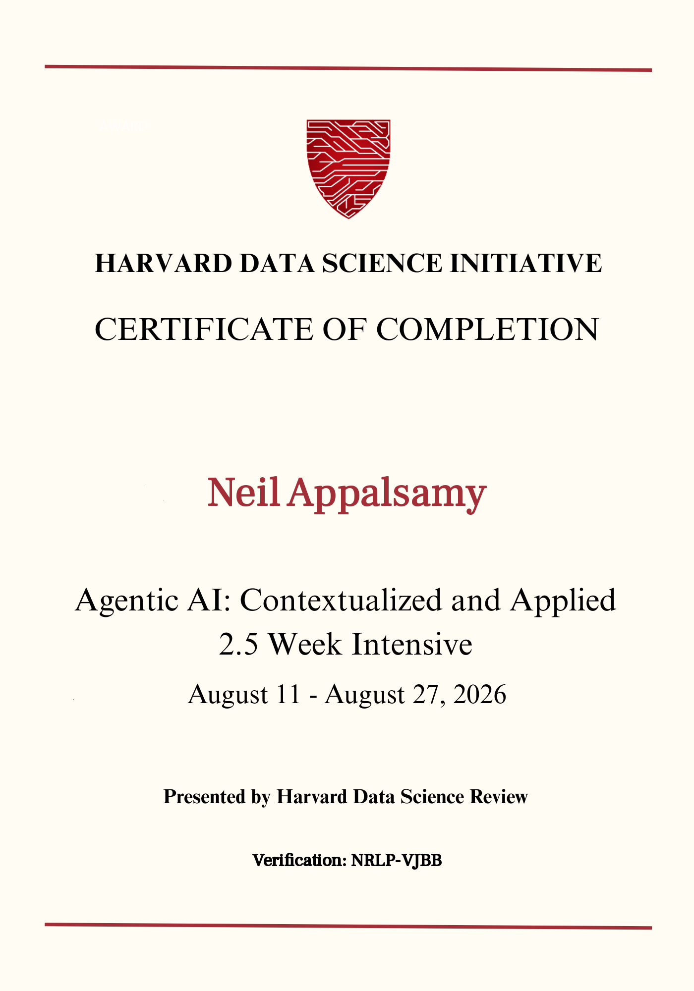 User Certificate