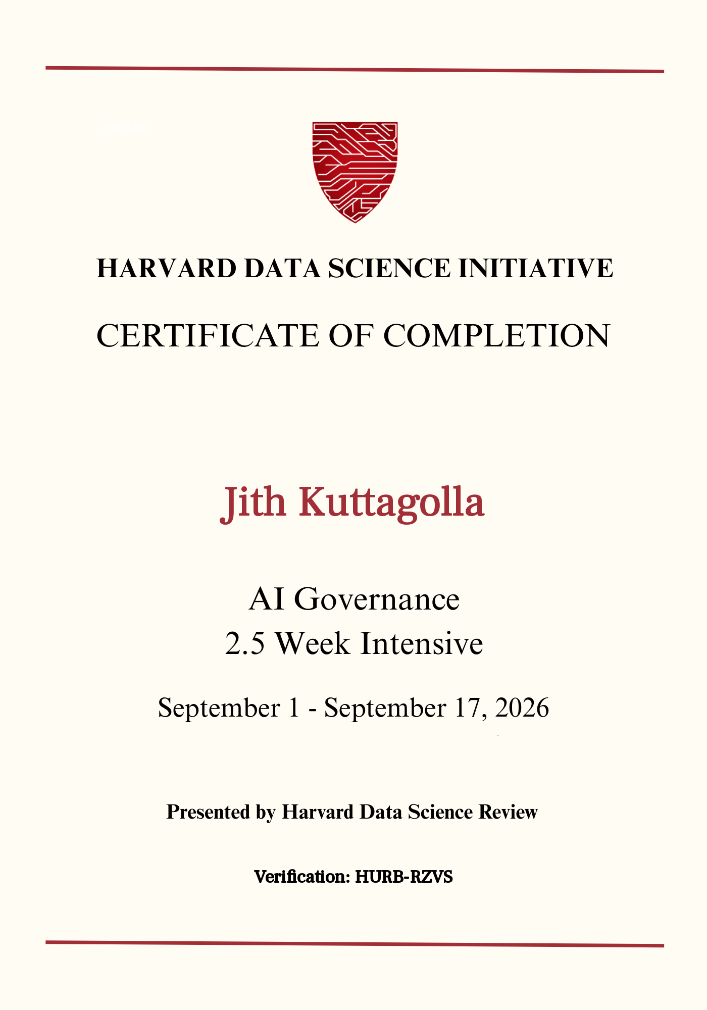 User Certificate