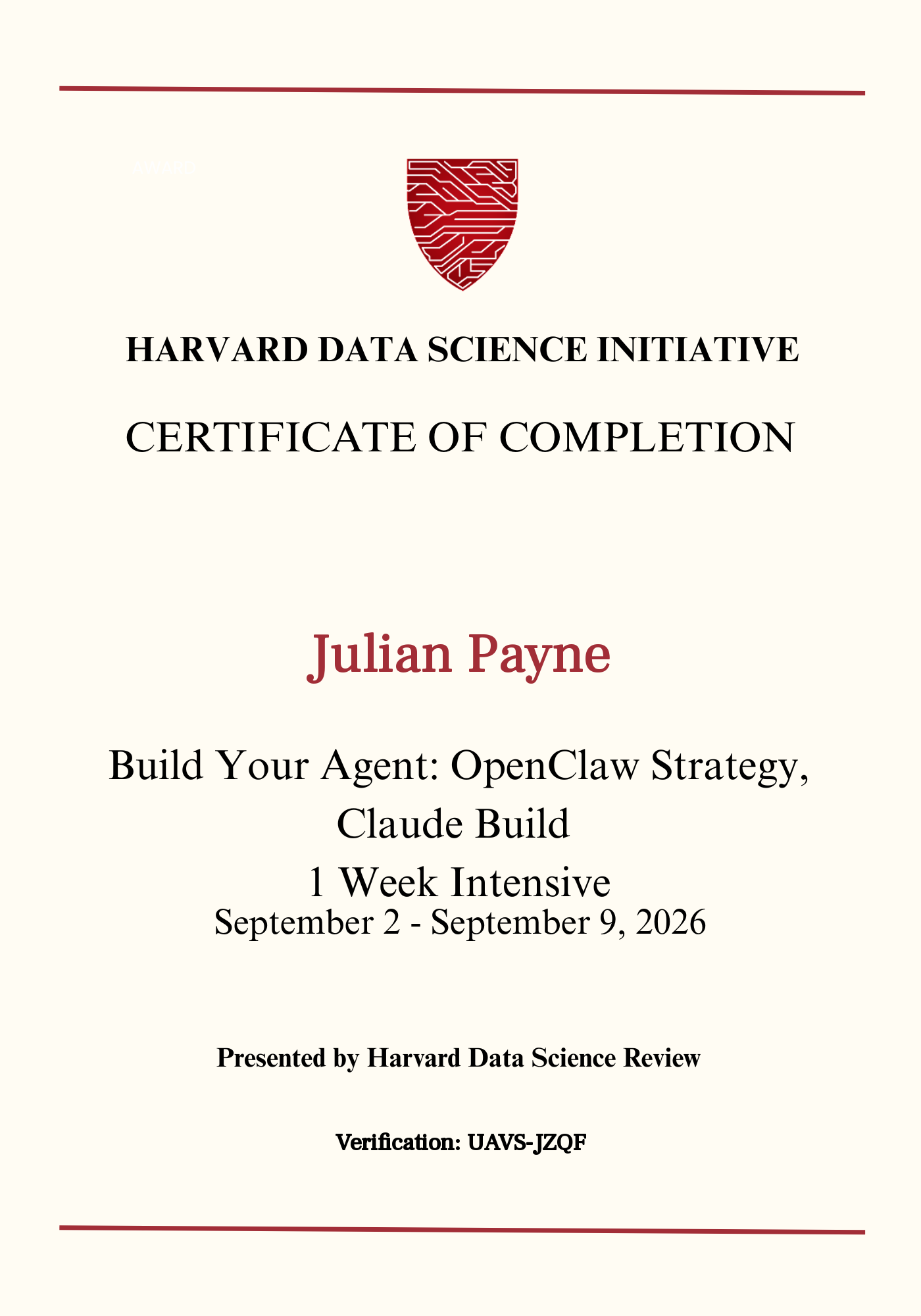 User Certificate