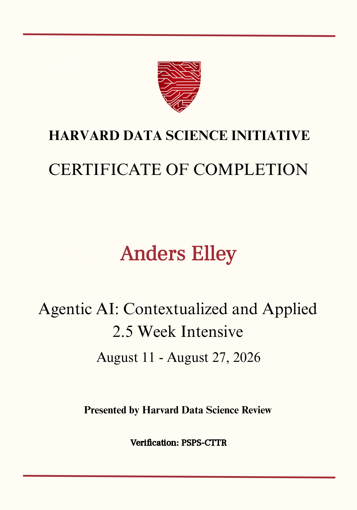 User Certificate
