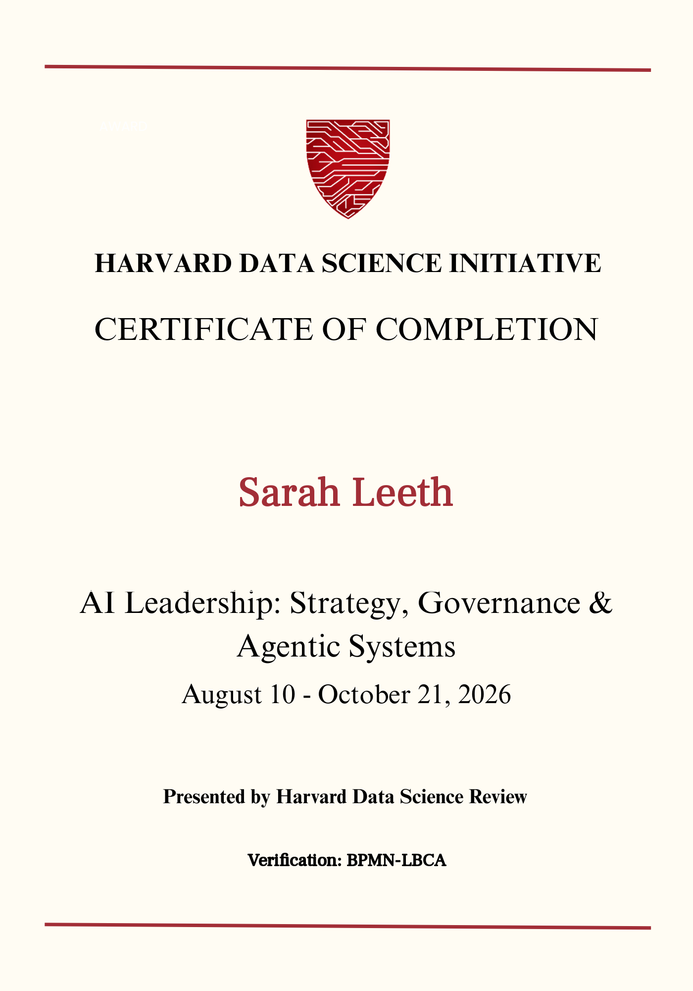 User Certificate