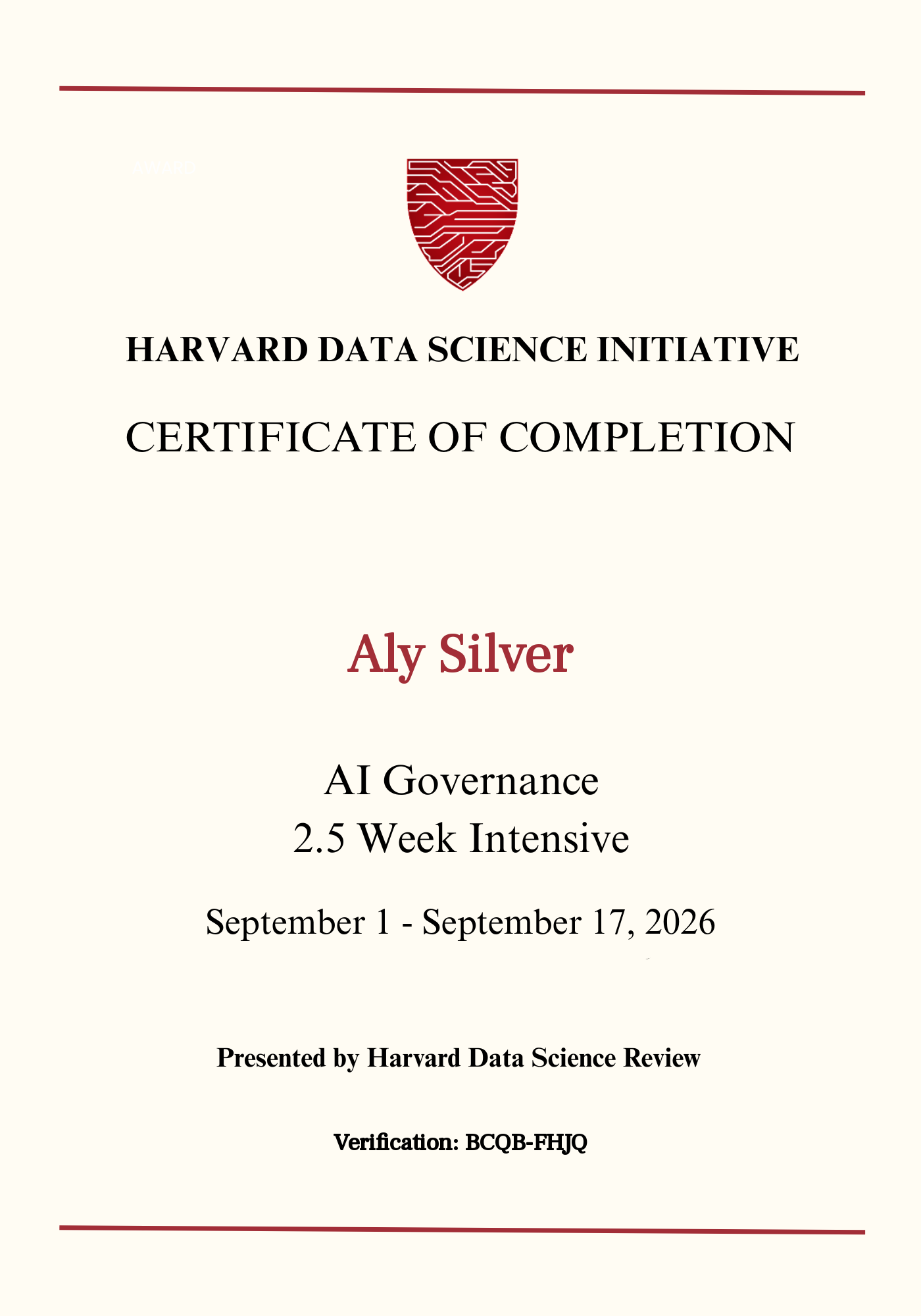 User Certificate