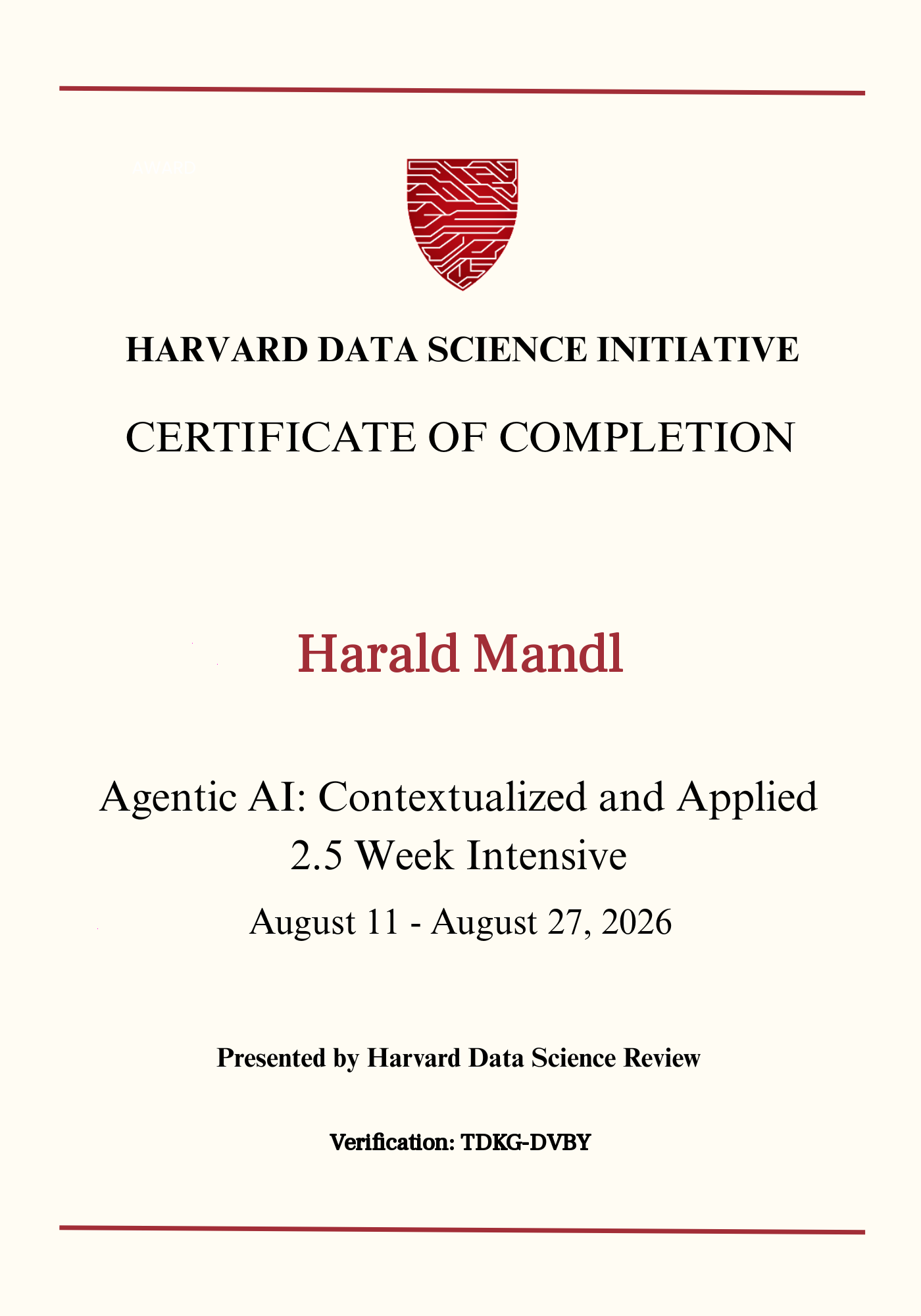 User Certificate