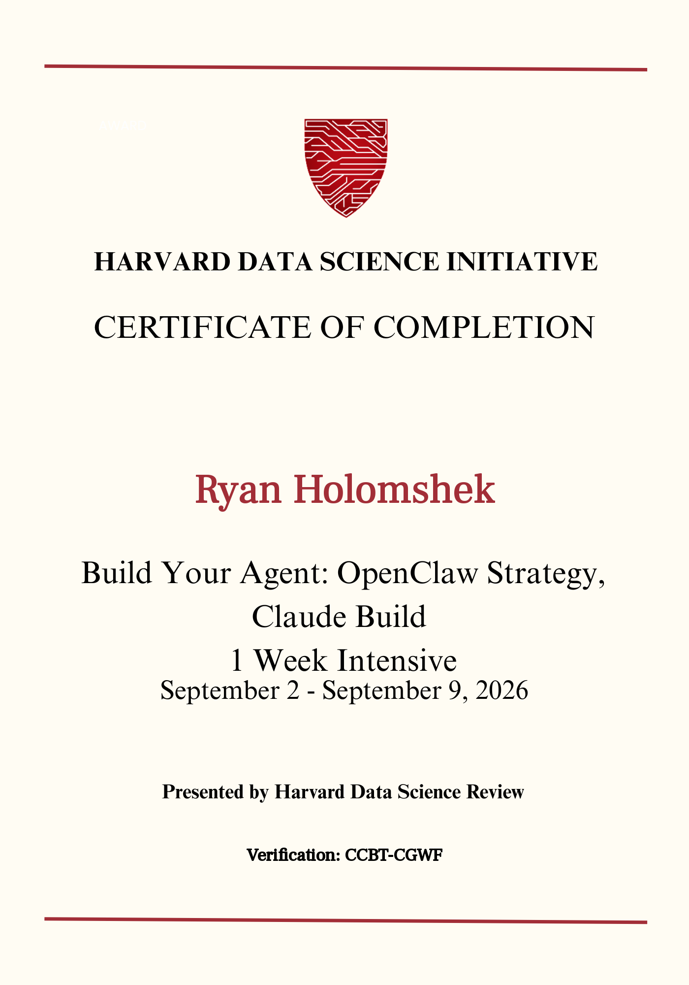 User Certificate