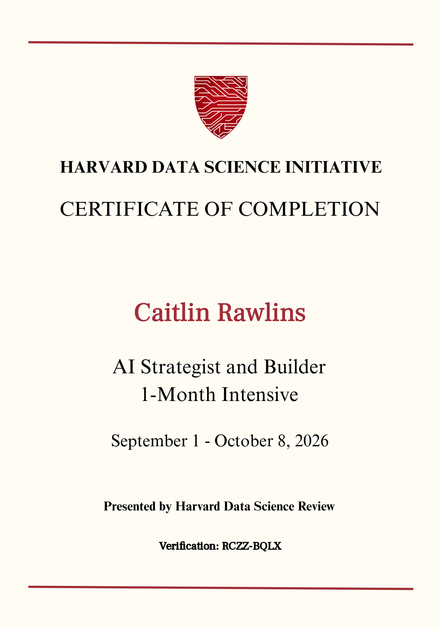 User Certificate